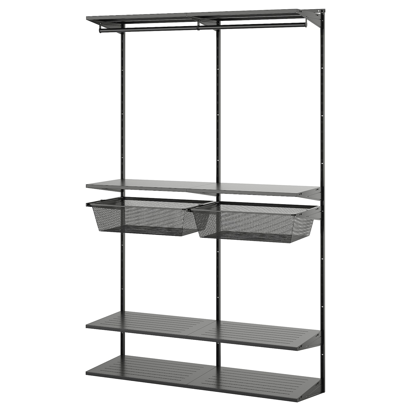 IKEA BOAXEL kombinacja szafy, antracyt, 125x40x201 cm