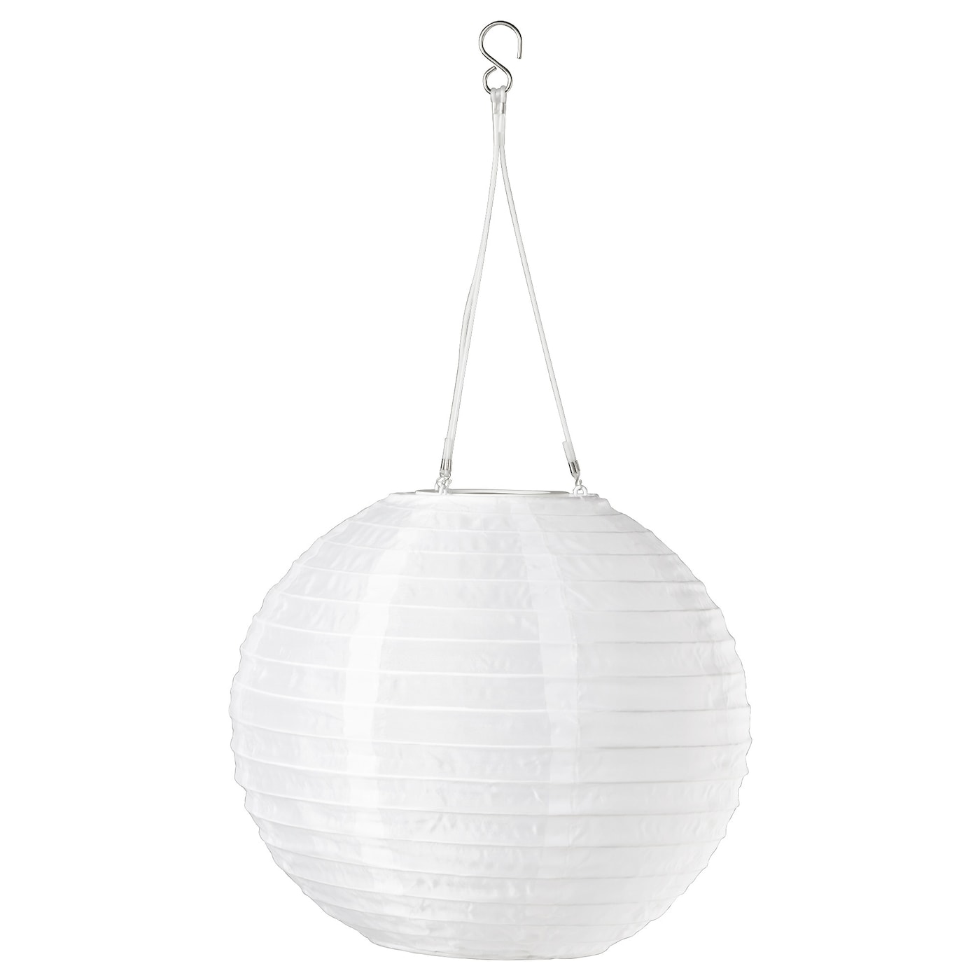 IKEA SOLVINDEN lampa wisząca na energię słon. LED, zewnętrzne/kula biały, 30 cm