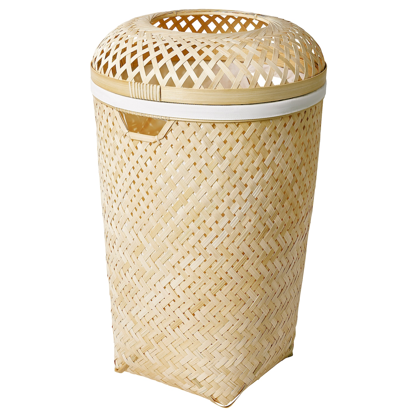IKEA SALUDING kosz na pranie, wykonano ręcznie bambus, 50 l