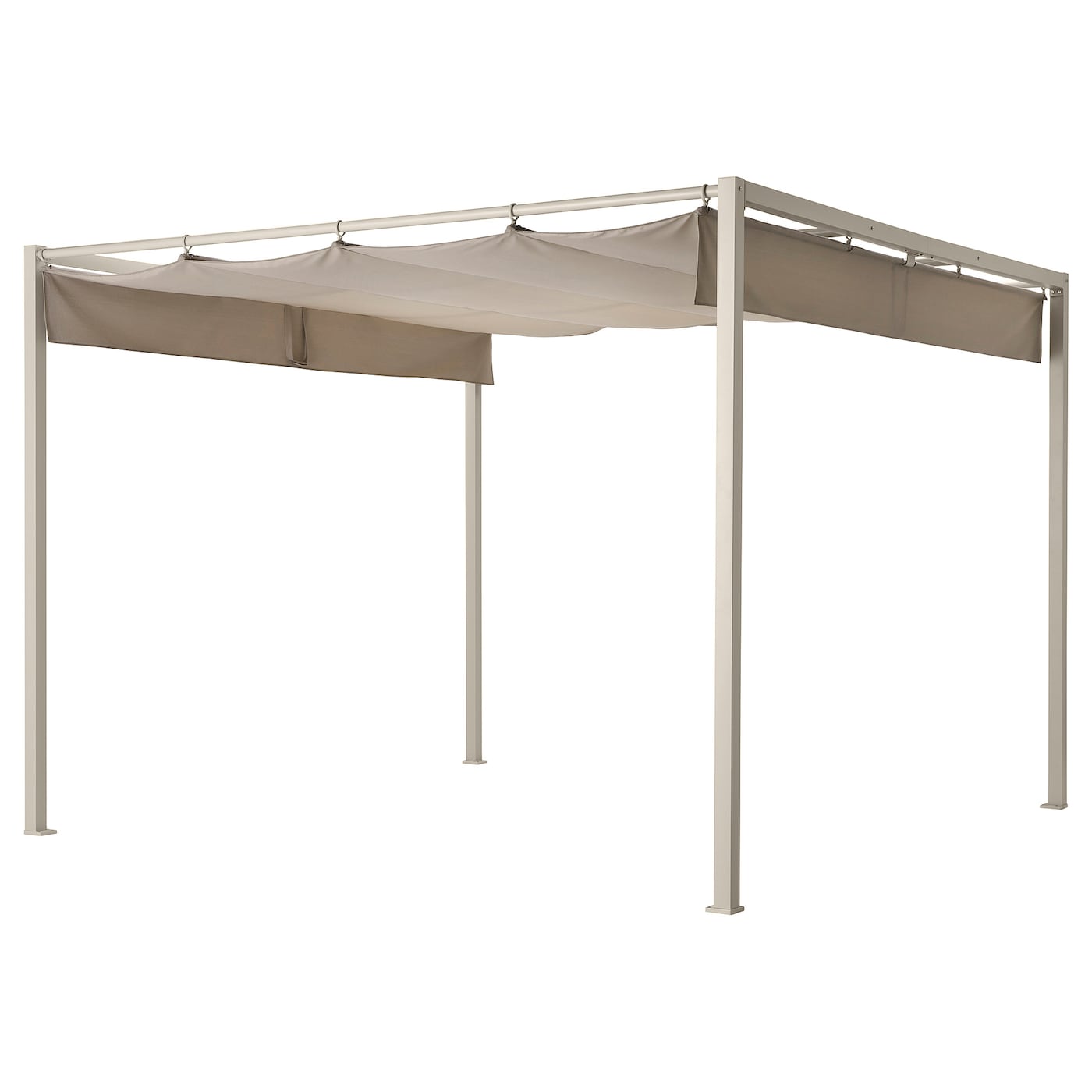 IKEA HAMMARÖN pergola, szarobeżowy/ciemny szarobeżowy, 300x300 cm