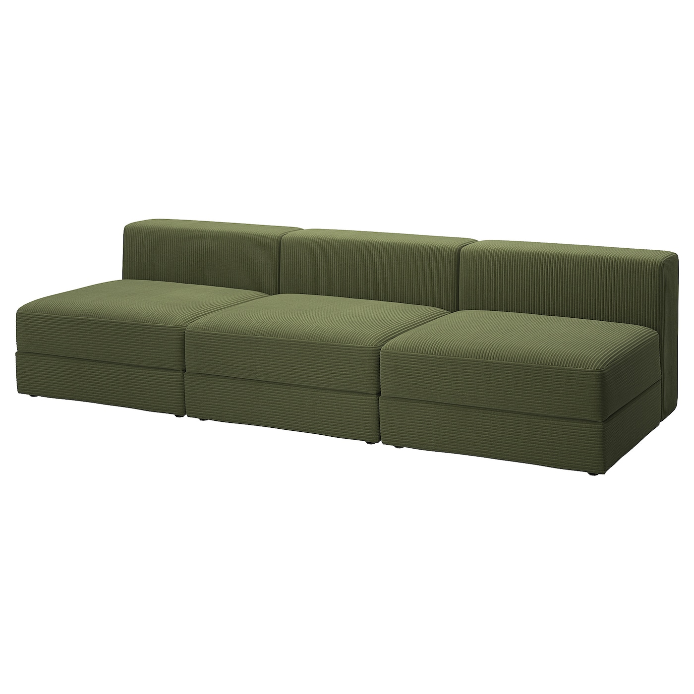 IKEA JÄTTEBO 4,5 osobowa sofa modułowa, Samsala ciemny żółto-zielony, Szerokość: 285 cm