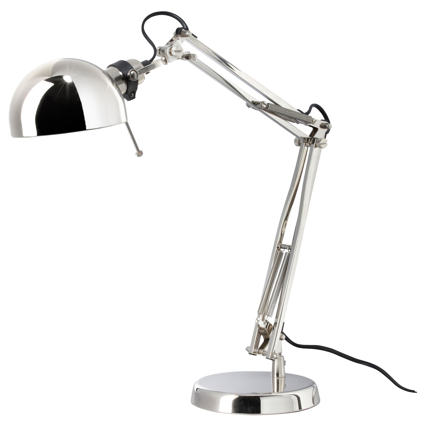 IKEA FORSÅ lampa biurkowa, niklowano, Maks.: 40 Wat