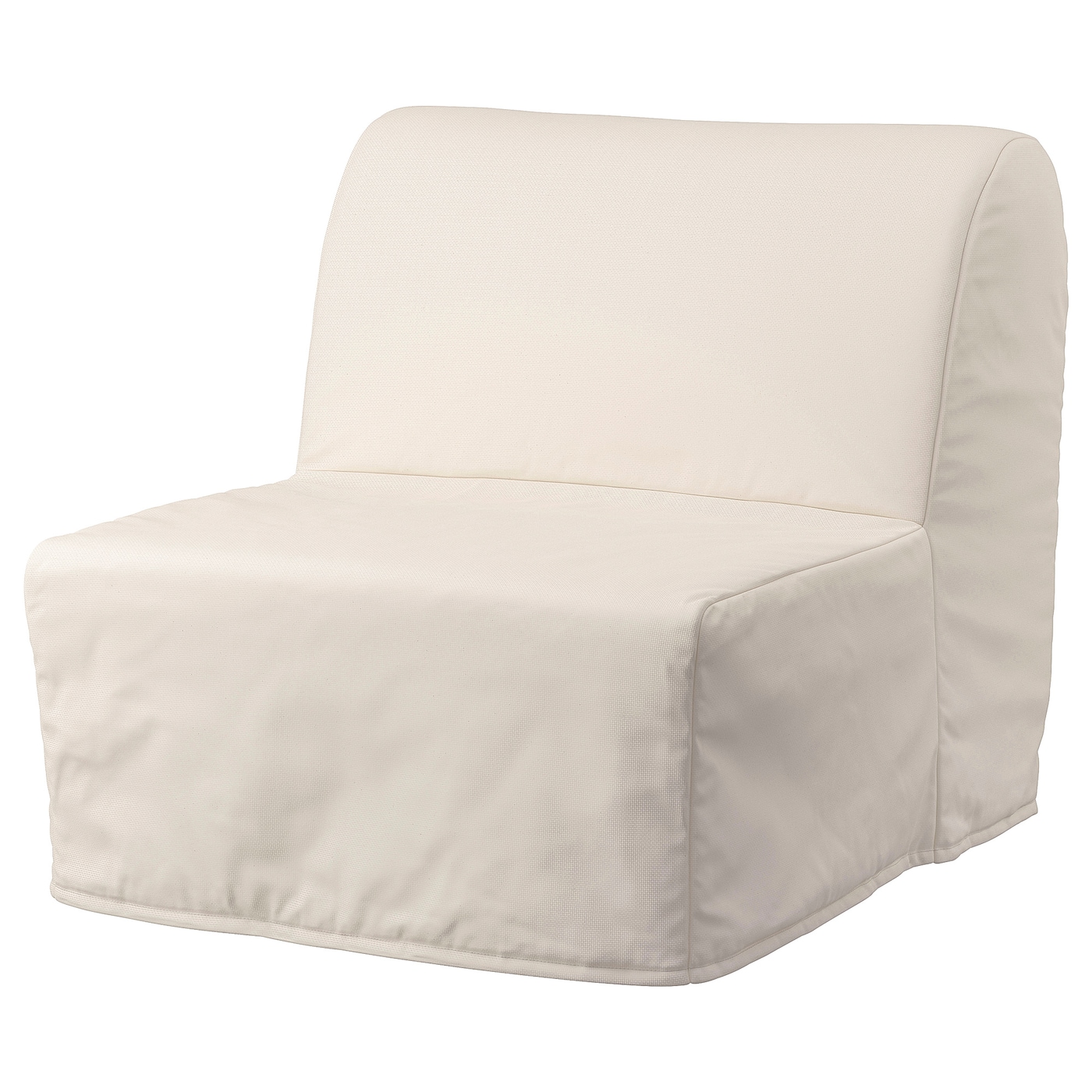 IKEA LYCKSELE LÖVÅS fotel rozkładany, Ransta naturalny, Szerokość: 80 cm