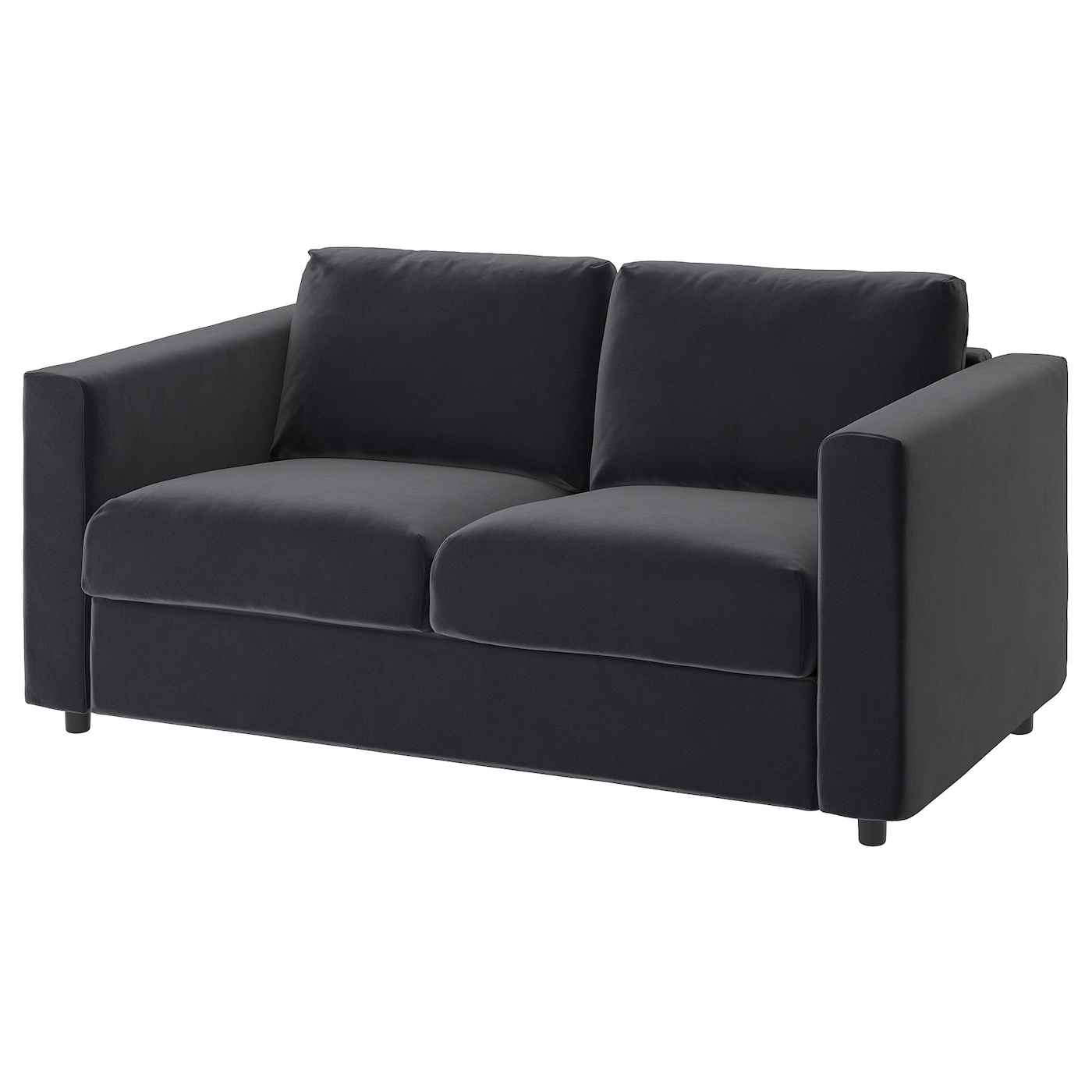 IKEA VIMLE sofa 2-osobowa, rozkładana, Djuparp ciemnoszary, Wysokość łóżka: 53 cm