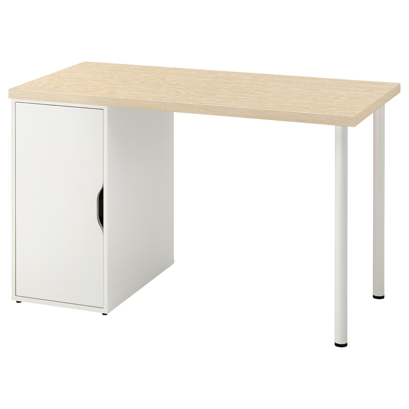 IKEA MITTCIRKEL / ALEX biurko, żywy efekt sosny/biały, 120x60 cm