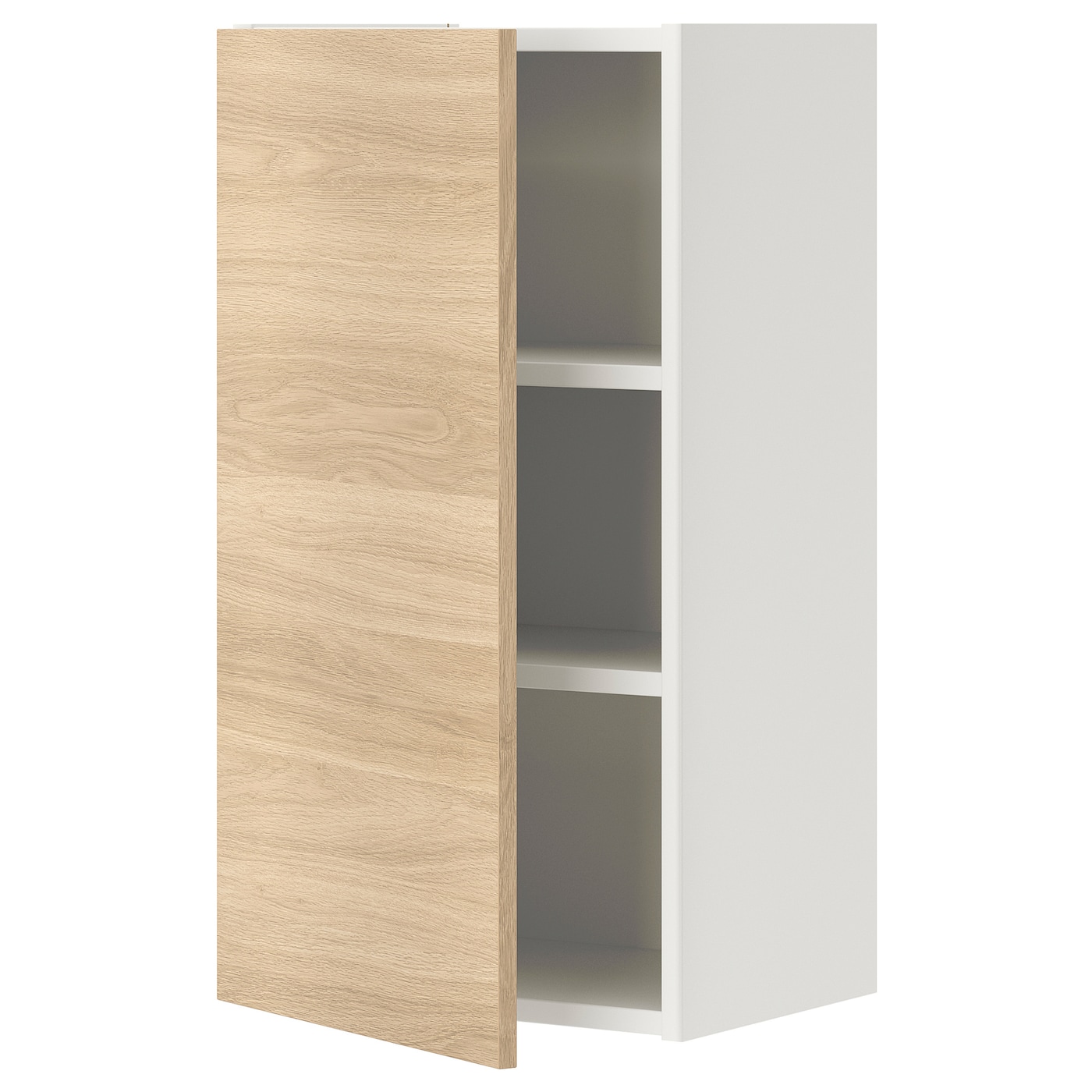 IKEA ENHET szafka wisząca 2półki/drzwi, biały/imit. dębu, 40x32x75 cm