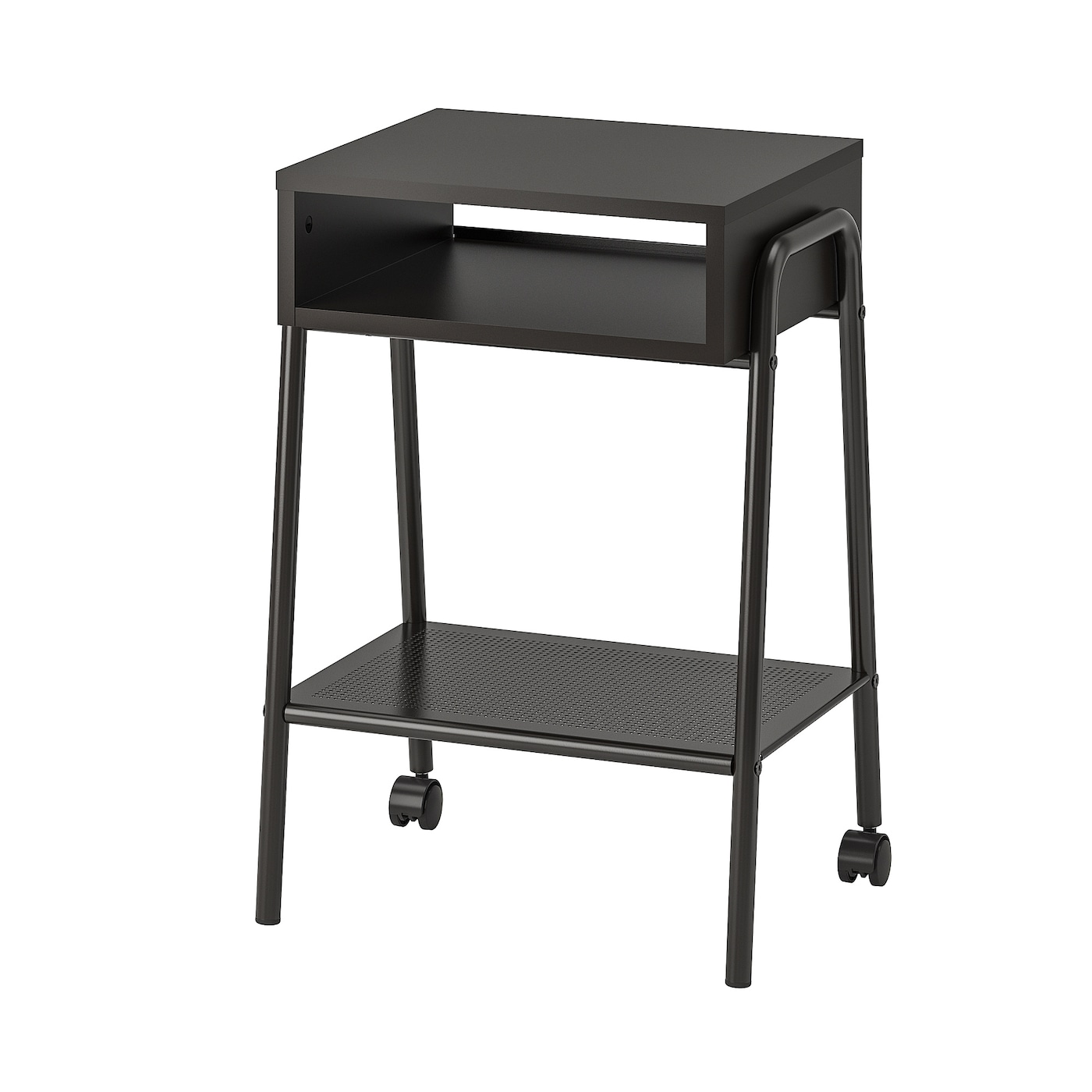 IKEA SETSKOG Stolik nocny, czarny, 45x35 cm