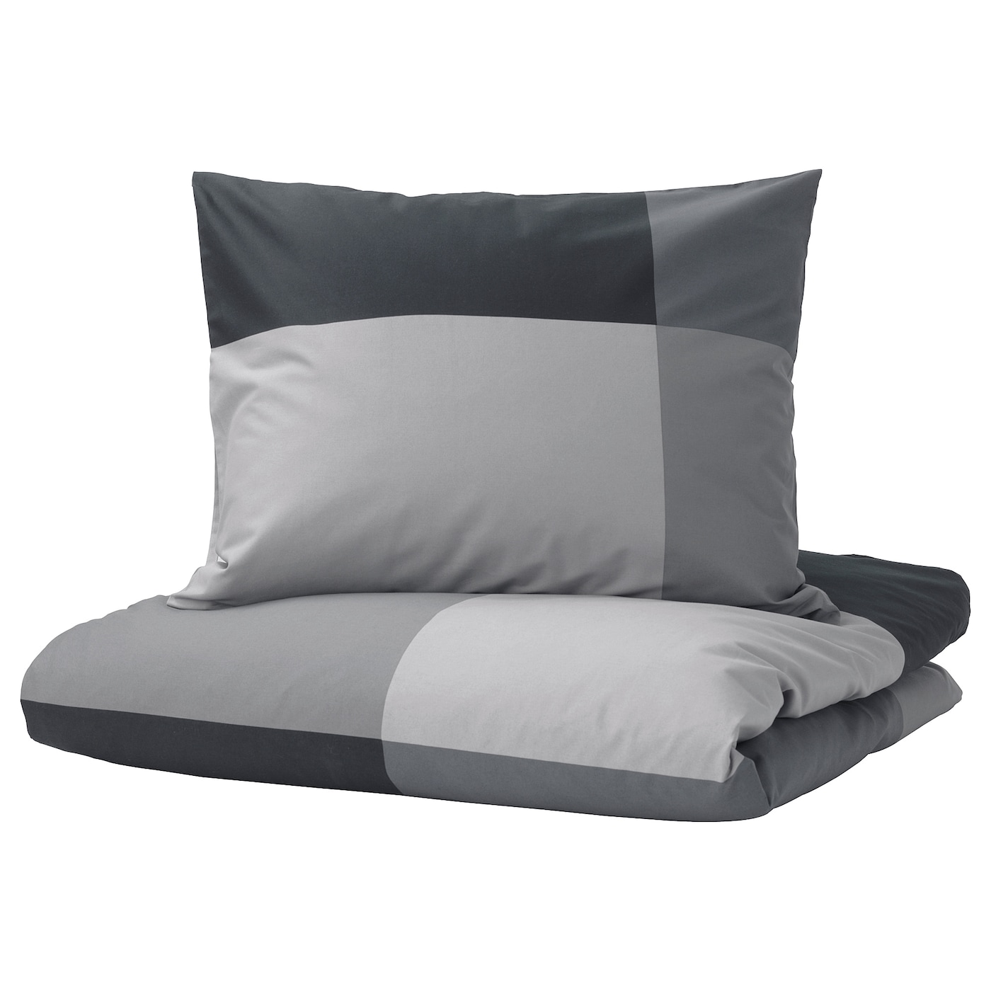 IKEA BRUNKRISSLA poszwa na kołdrę i 2 poszewki, czarny, 200x200/50x60 cm
