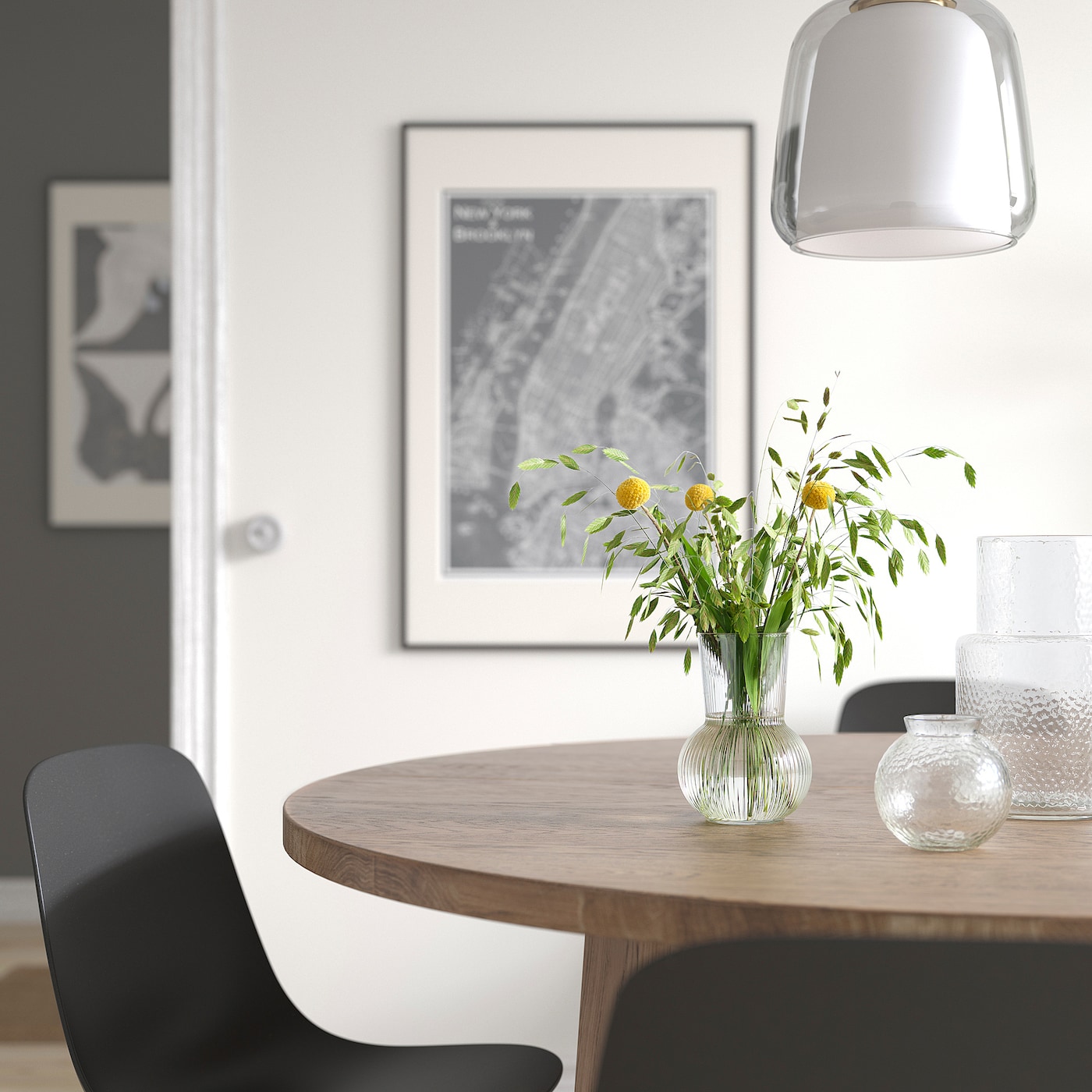 IKEA PÅDRAG Wazon, szkło bezbarwne, 17 cm