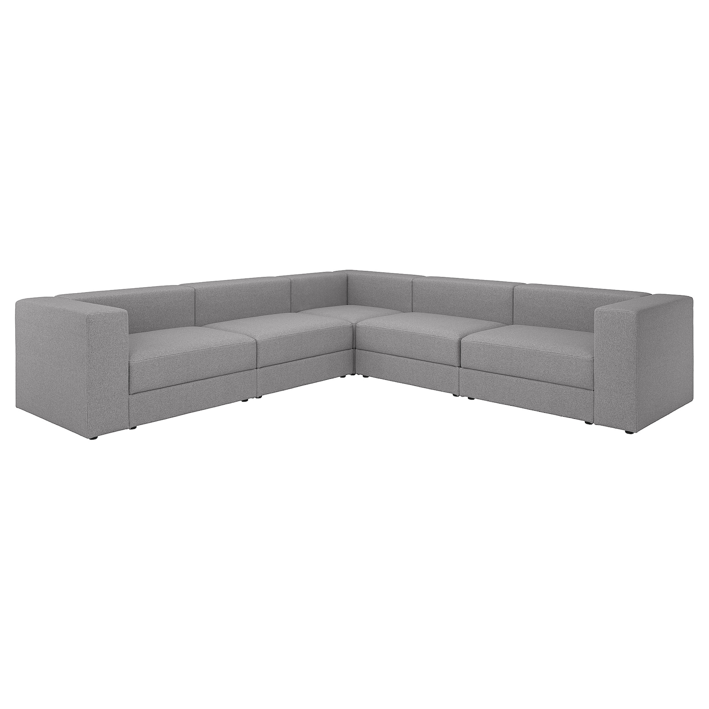 IKEA JÄTTEBO sofa narożna modułowa, 6-osobowa, Tonerud szary, Wysokość: 71 cm