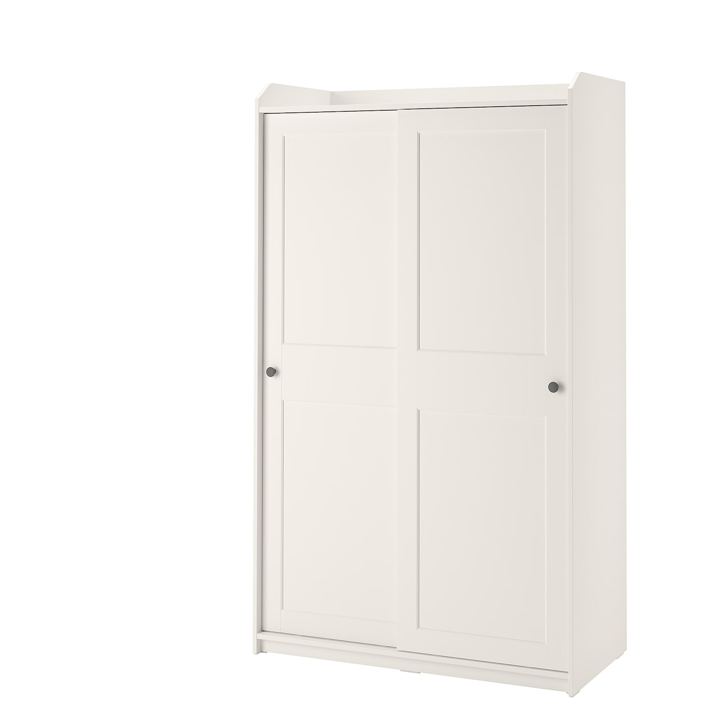 IKEA HAUGA szafa z drzwiami przesuwnymi, biały, 118x55x199 cm