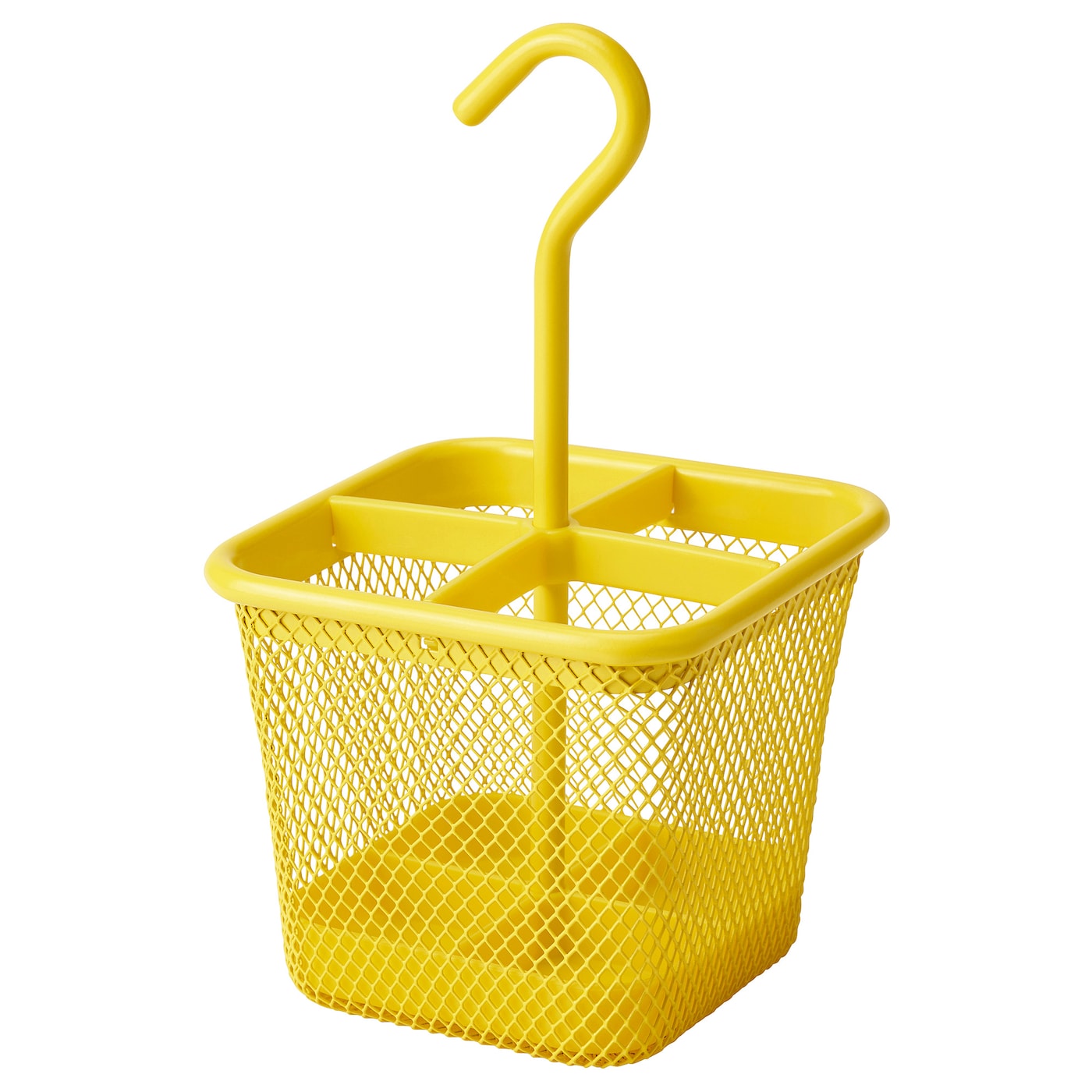 IKEA UPPDATERA pojemnik na sztućce, żółty, 12x12 cm