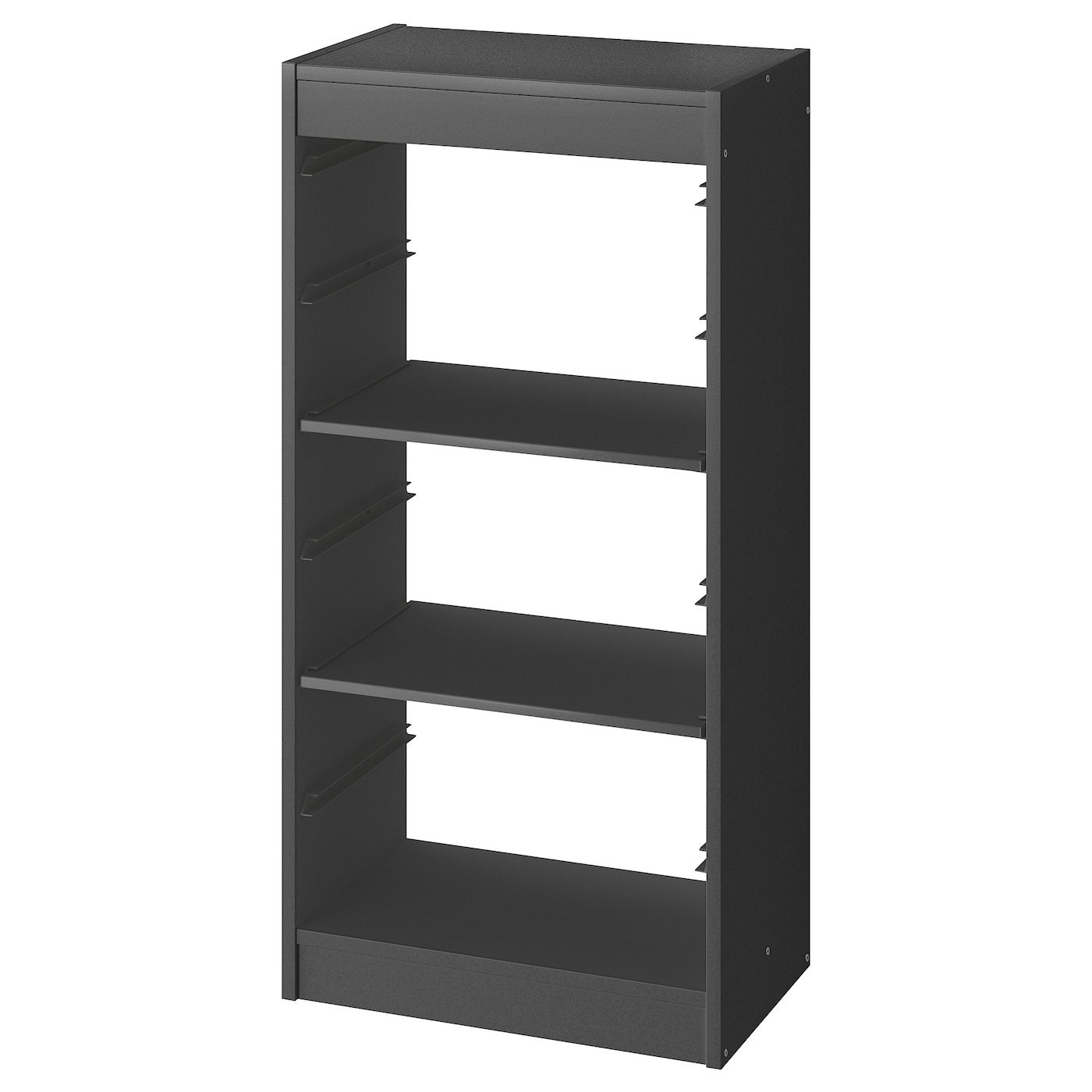 IKEA TROFAST regał z półkami, szary, 46x30x94 cm