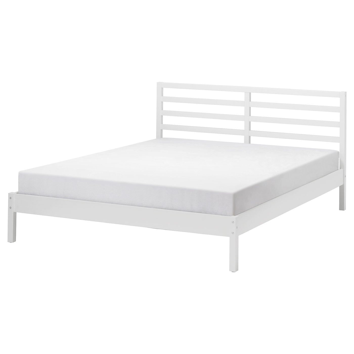 IKEA TARVA rama łóżka, biała bejca, 160x200 cm