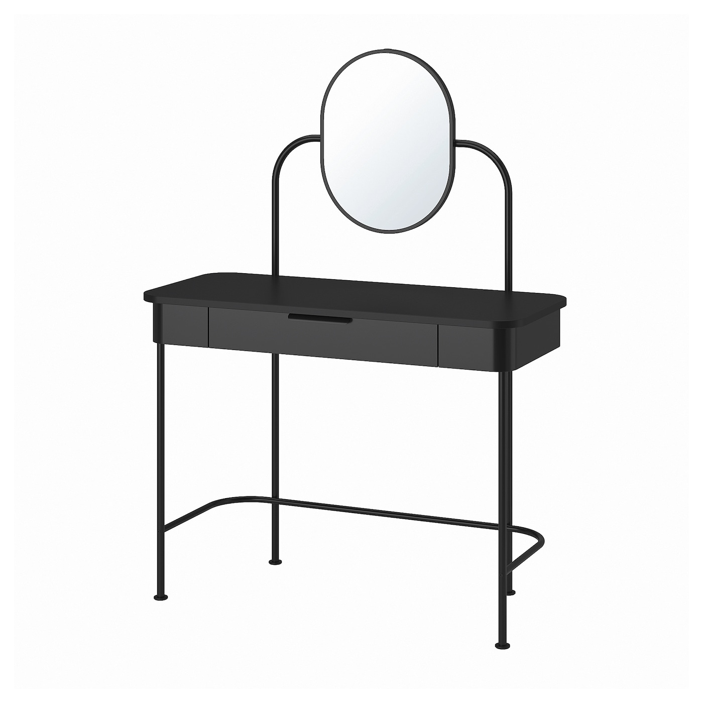 IKEA GRÅFJÄLLET toaletka, antracyt, 100x42 cm