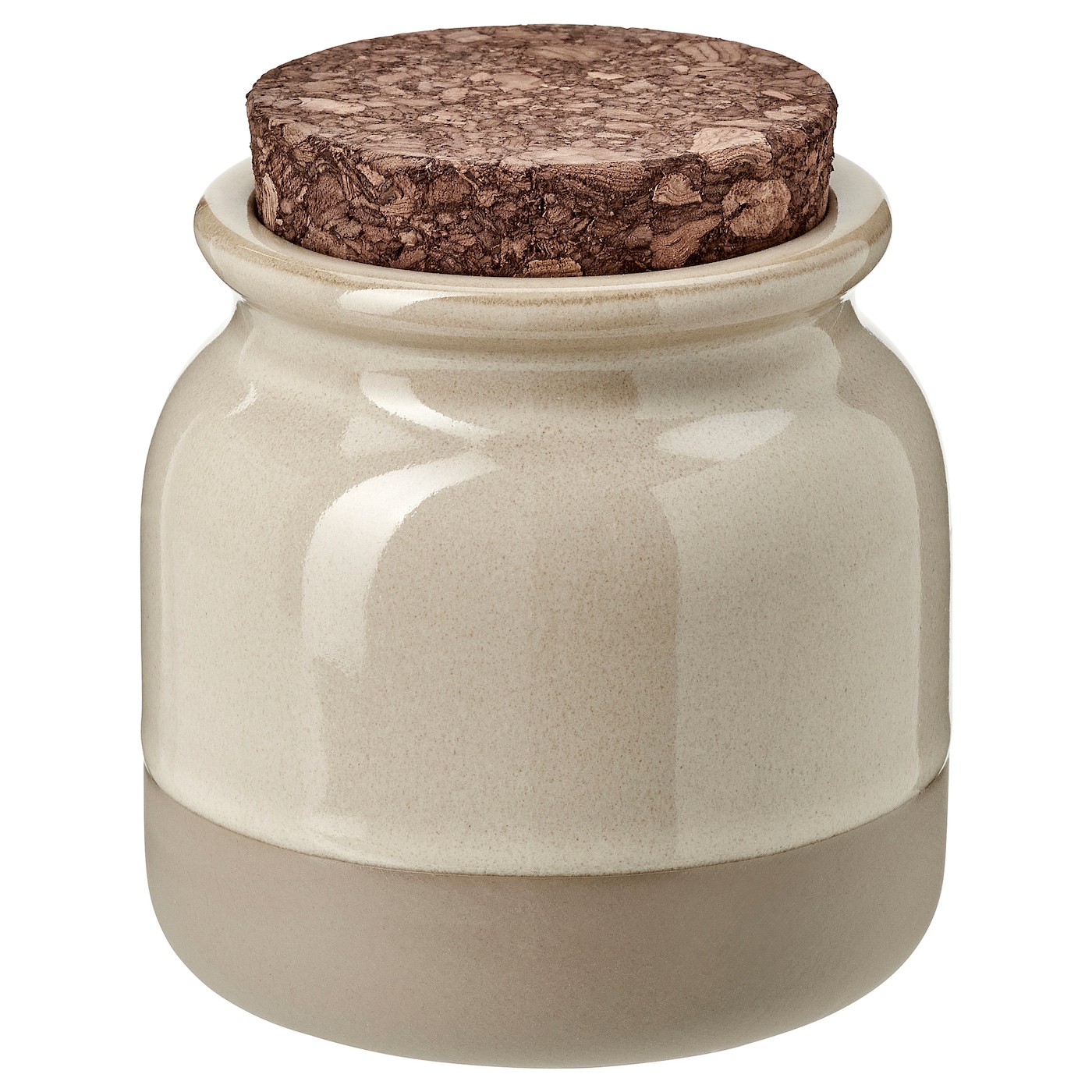 IKEA BRUGDHAJ pojemnik z pokrywką, beżowy, 0.3 l