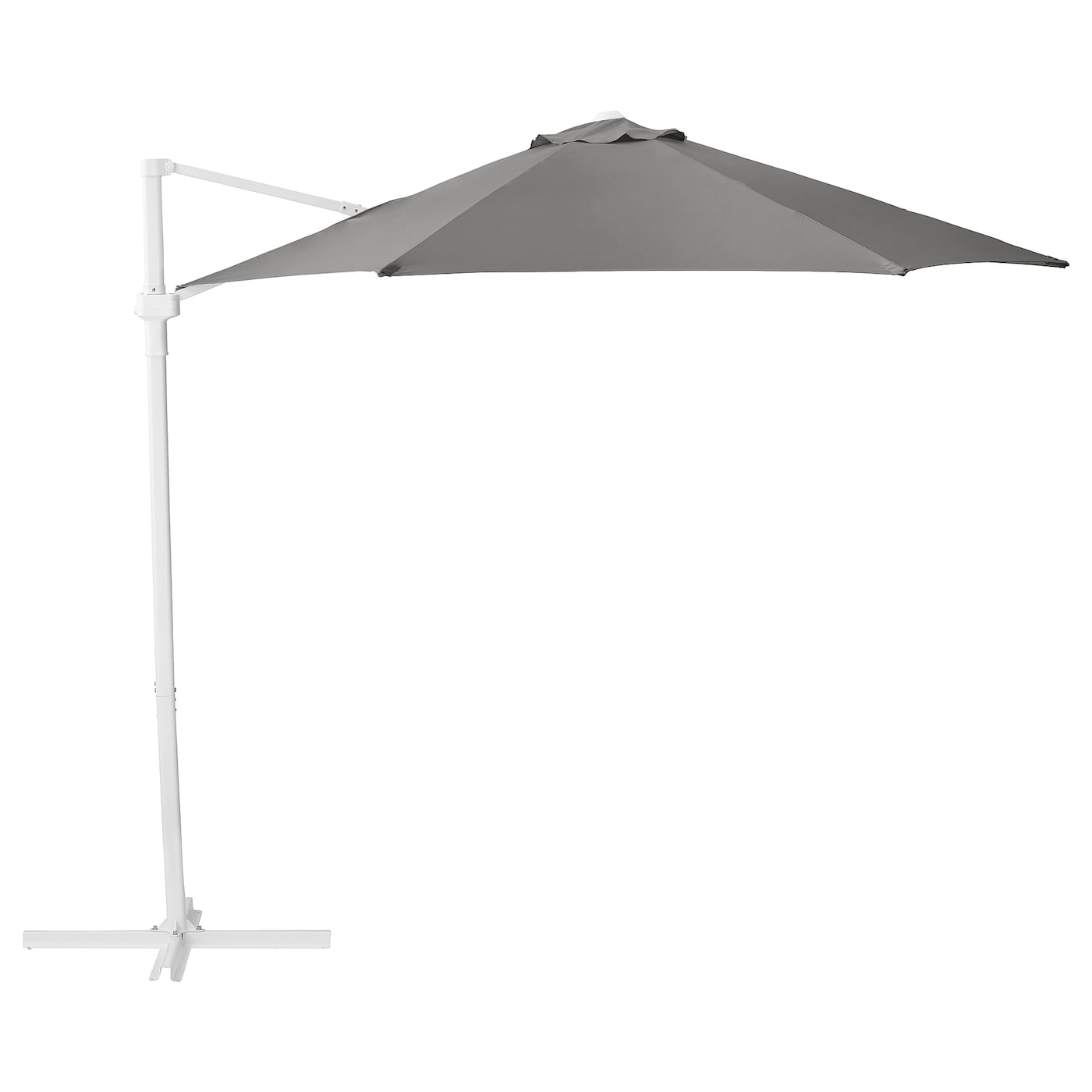IKEA HÖGÖN zawieszany parasol, szary, 270 cm