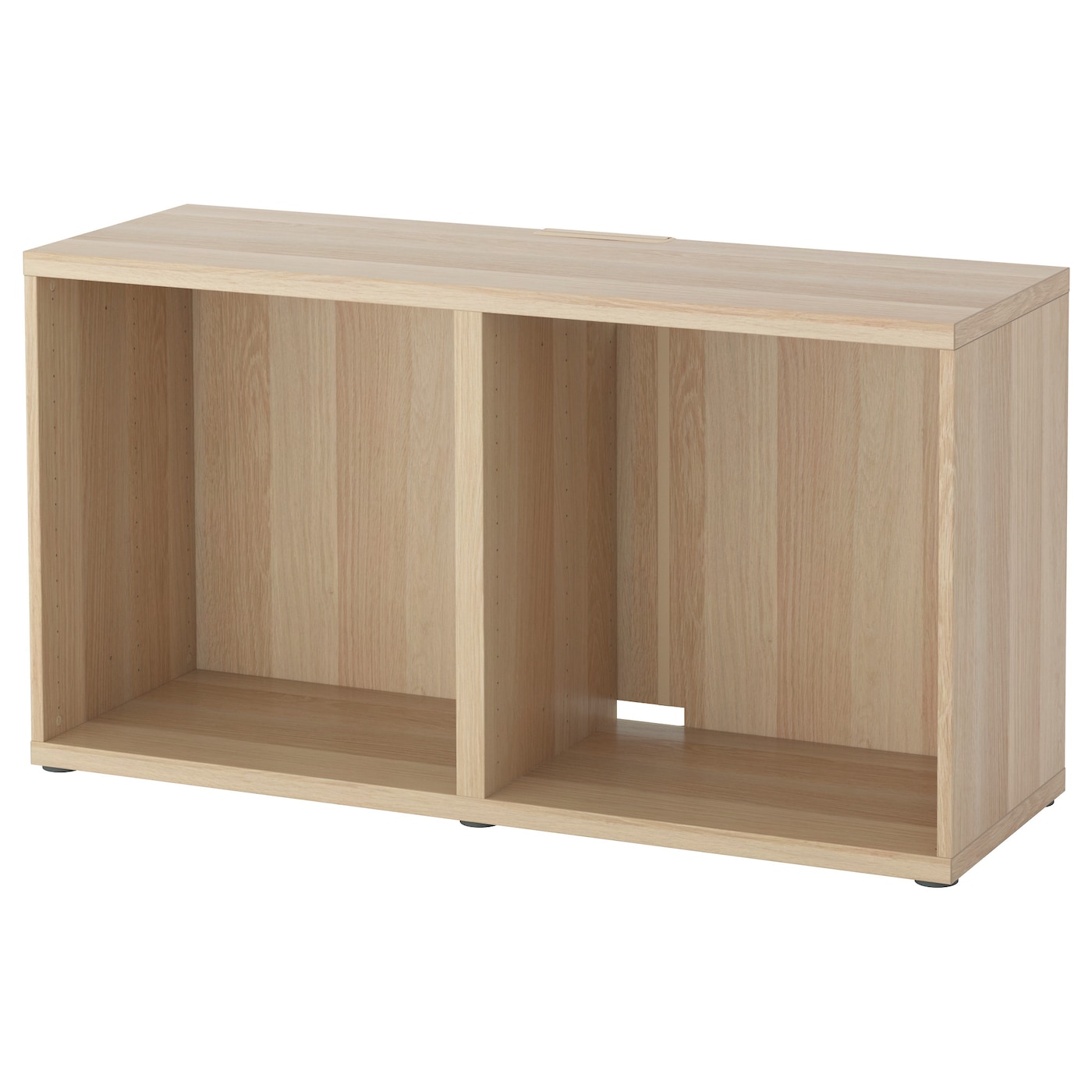 IKEA BESTÅ szafka pod TV, imitacja dębu bejcowanego na biało, 120x40x64 cm