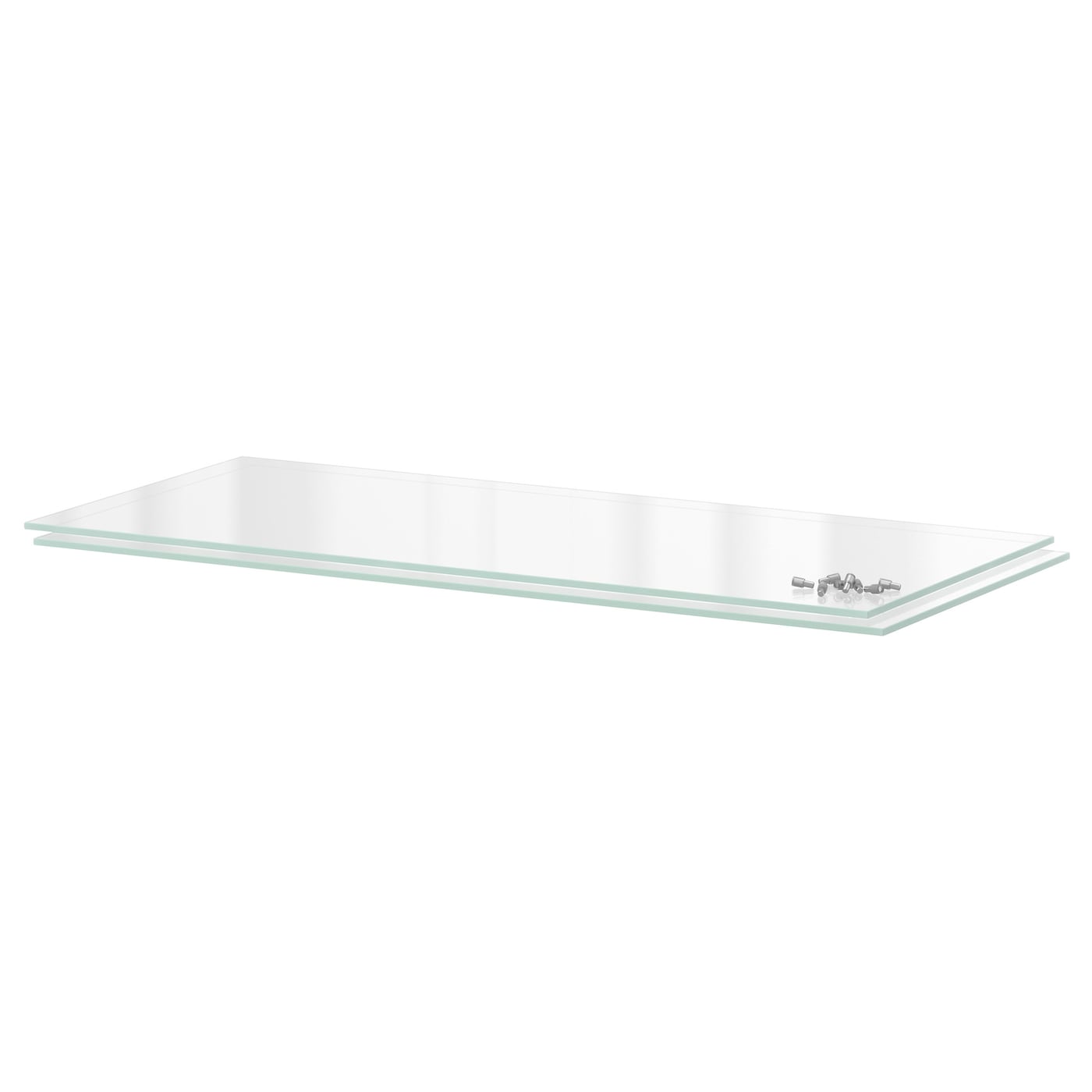 IKEA UTRUSTA półka, szkło, 80x37 cm