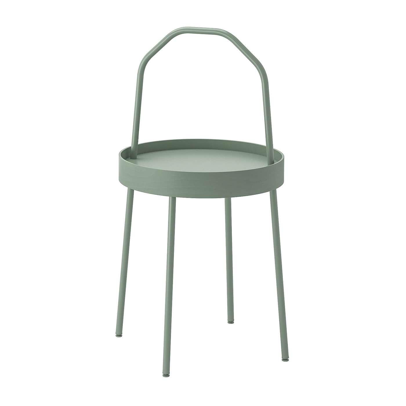 IKEA BURVIK stolik, jasny szarozielony, 38 cm