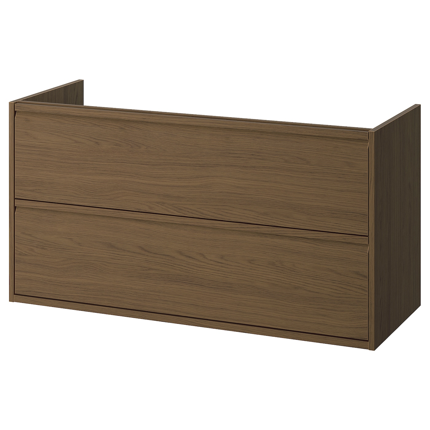 IKEA ÄNGSJÖN szafka umywalkowa z szufladami, brązowy imit. dębu, 120x48x63 cm