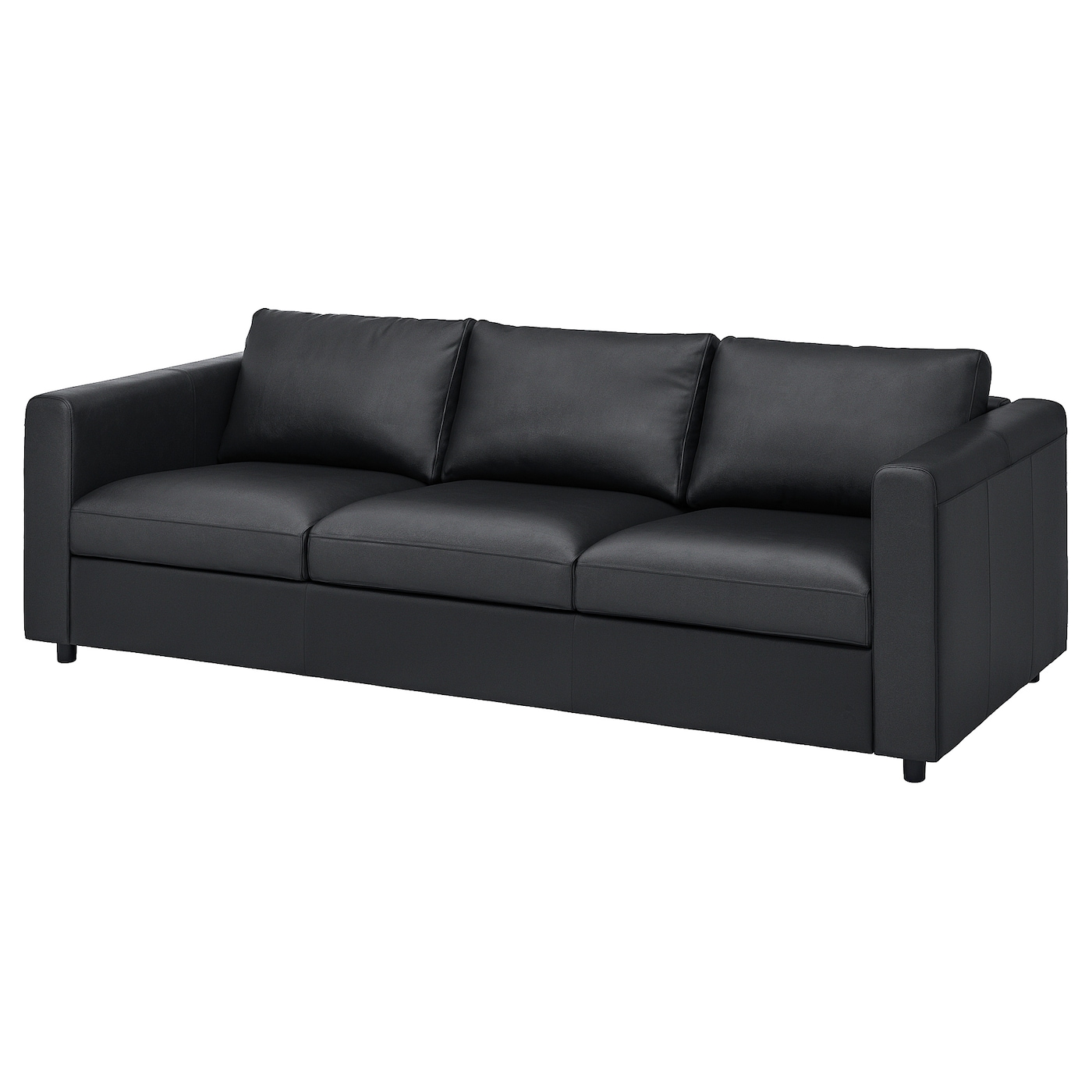 IKEA VIMLE sofa 3-osobowa, Grann/Bomstad czarny, Wysokość z poduchami oparcia: 80 cm