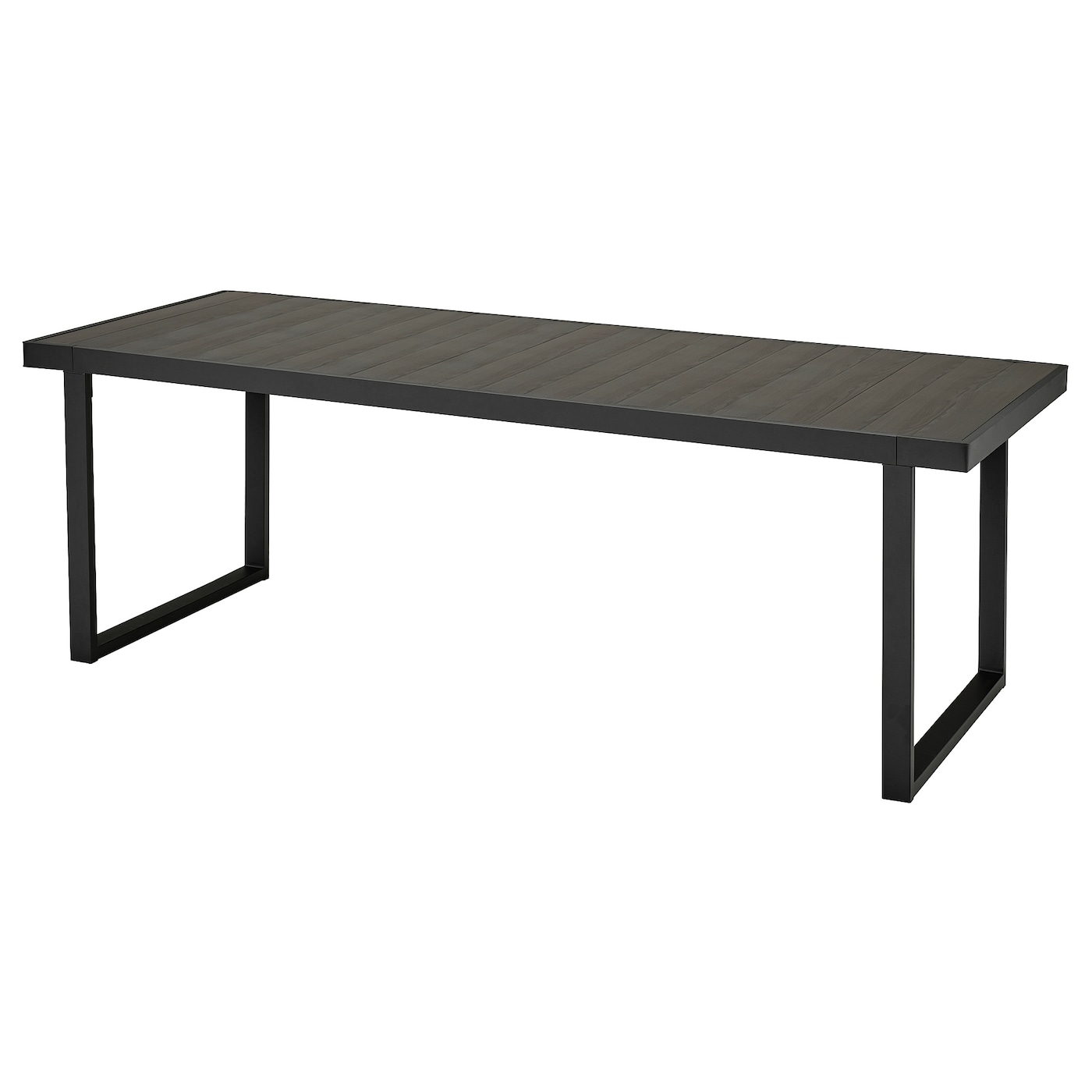 IKEA VÄRMANSÖ stół, ogrodowy, ciemnoszary, 224x93 cm