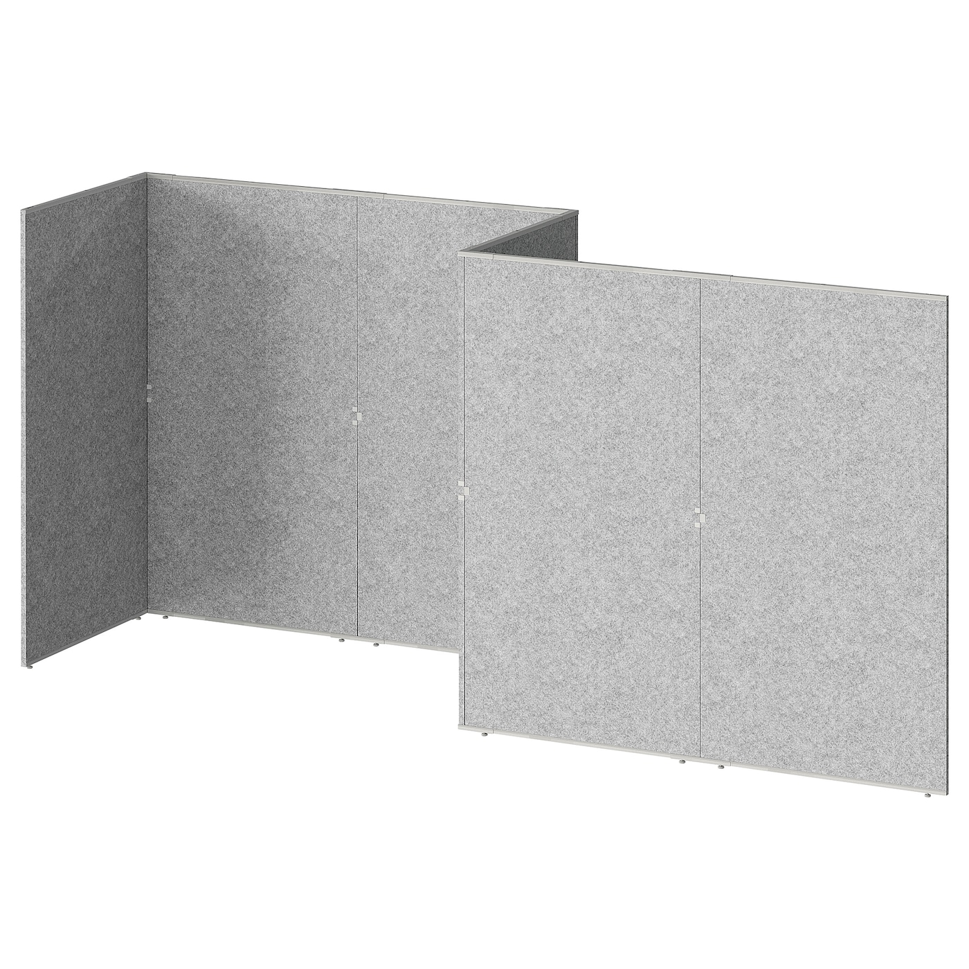 IKEA SIDORNA ścianka działowa, szary, 324x160x150 cm
