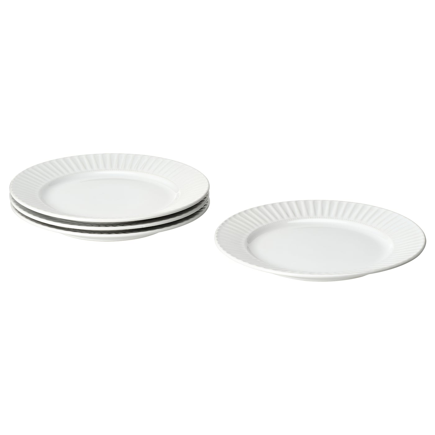 IKEA STRIMMIG talerz, biały, 27 cm
