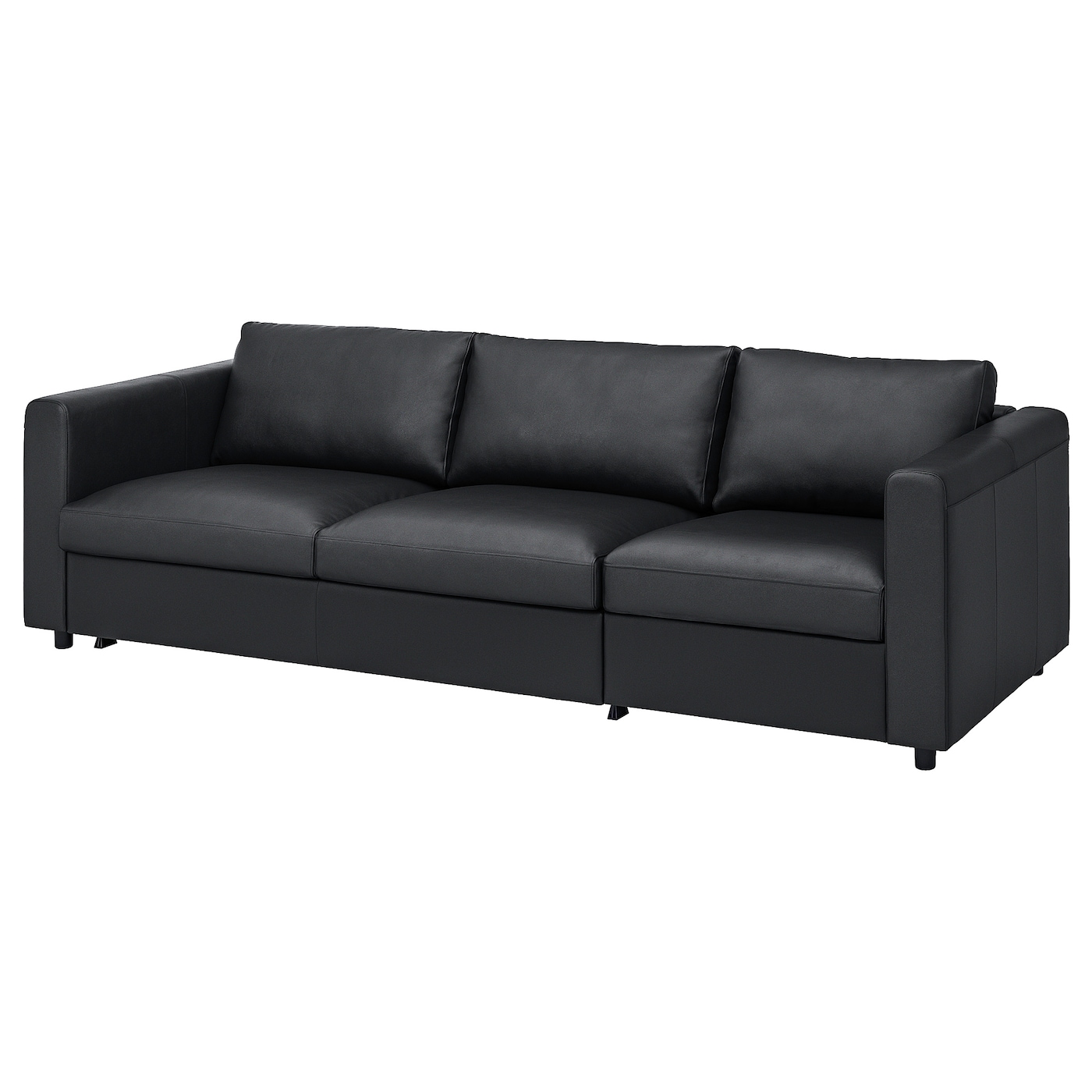 IKEA VIMLE sofa 3-osobowa, rozkładana, Grann/Bomstad czarny, Wysokość łóżka: 53 cm