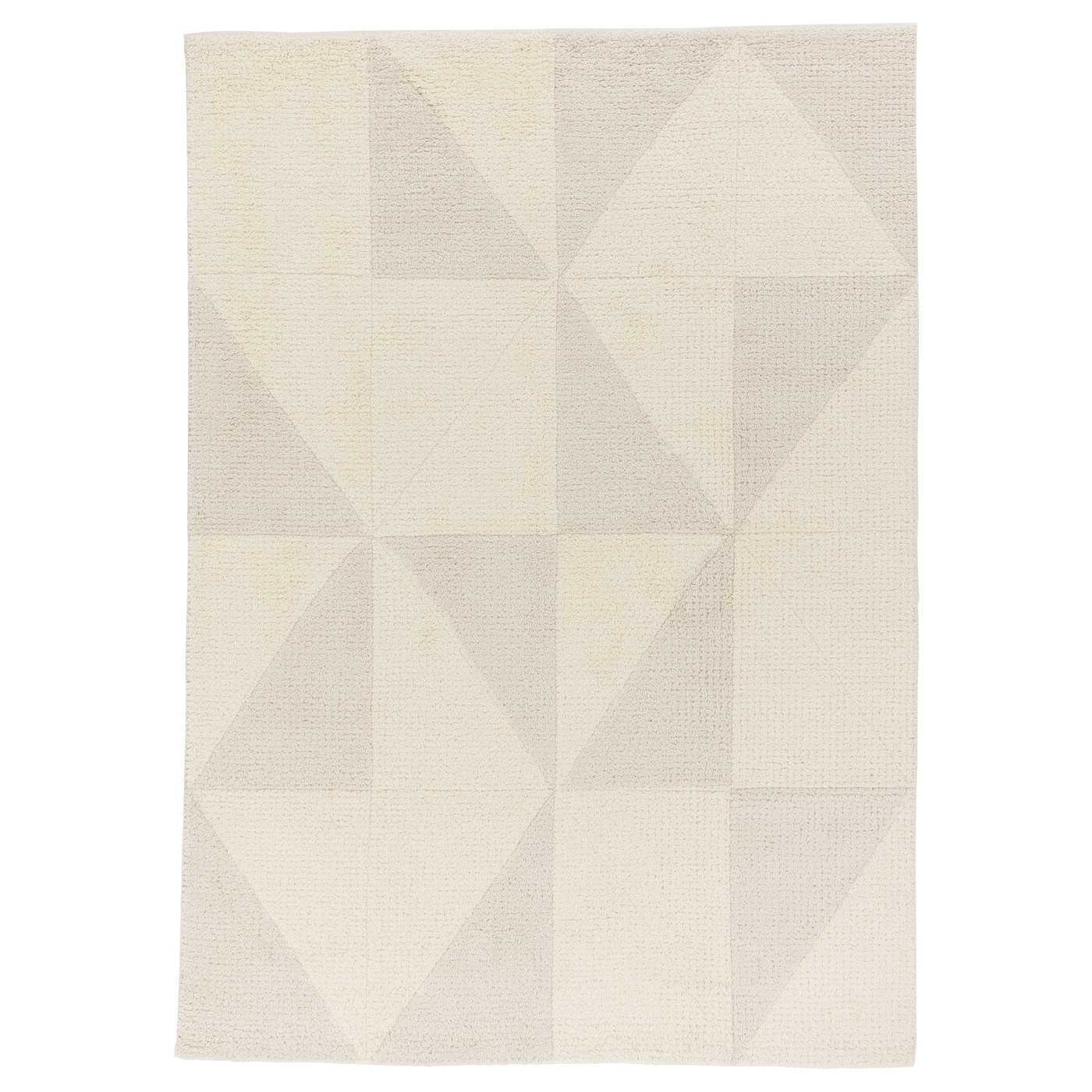 IKEA PLANKORSNING dywan z krótkim włosiem, szary/beż, 170x240 cm