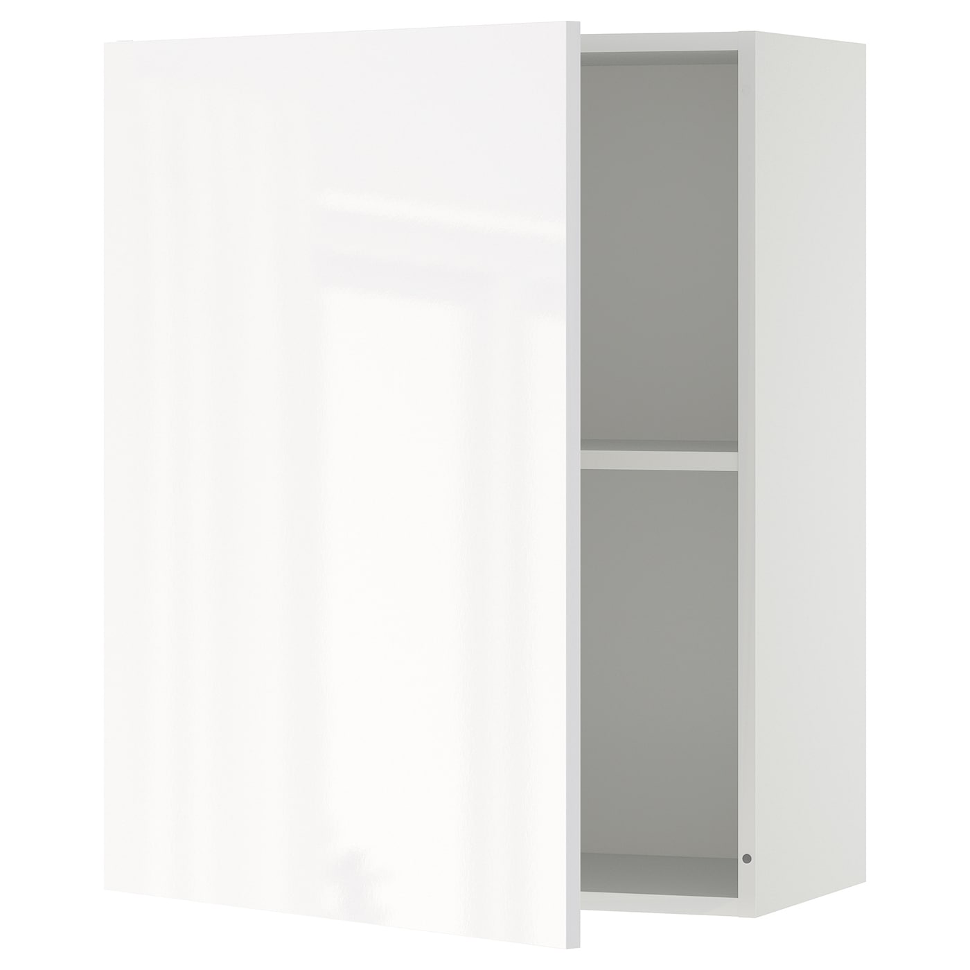 IKEA KNOXHULT szafka wisząca z drzwiczkami, połysk biały, 60x75 cm