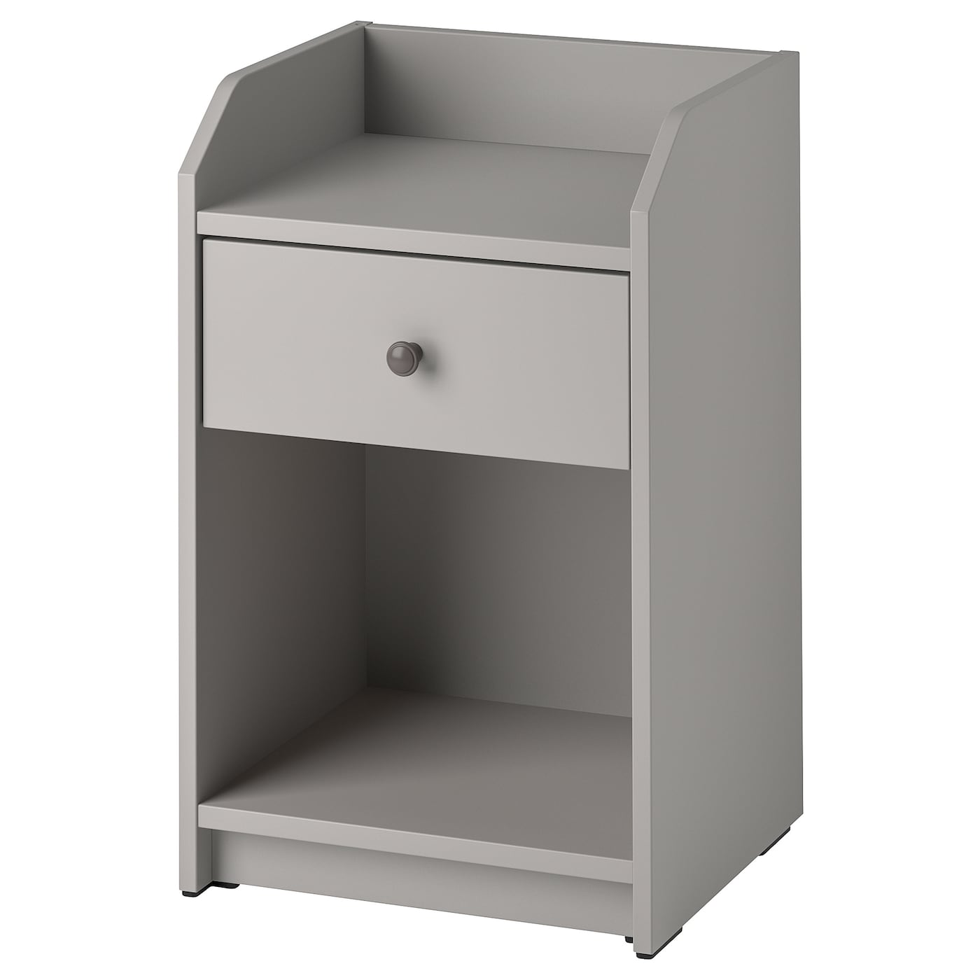 IKEA HAUGA Stolik nocny, szary, 40x36 cm