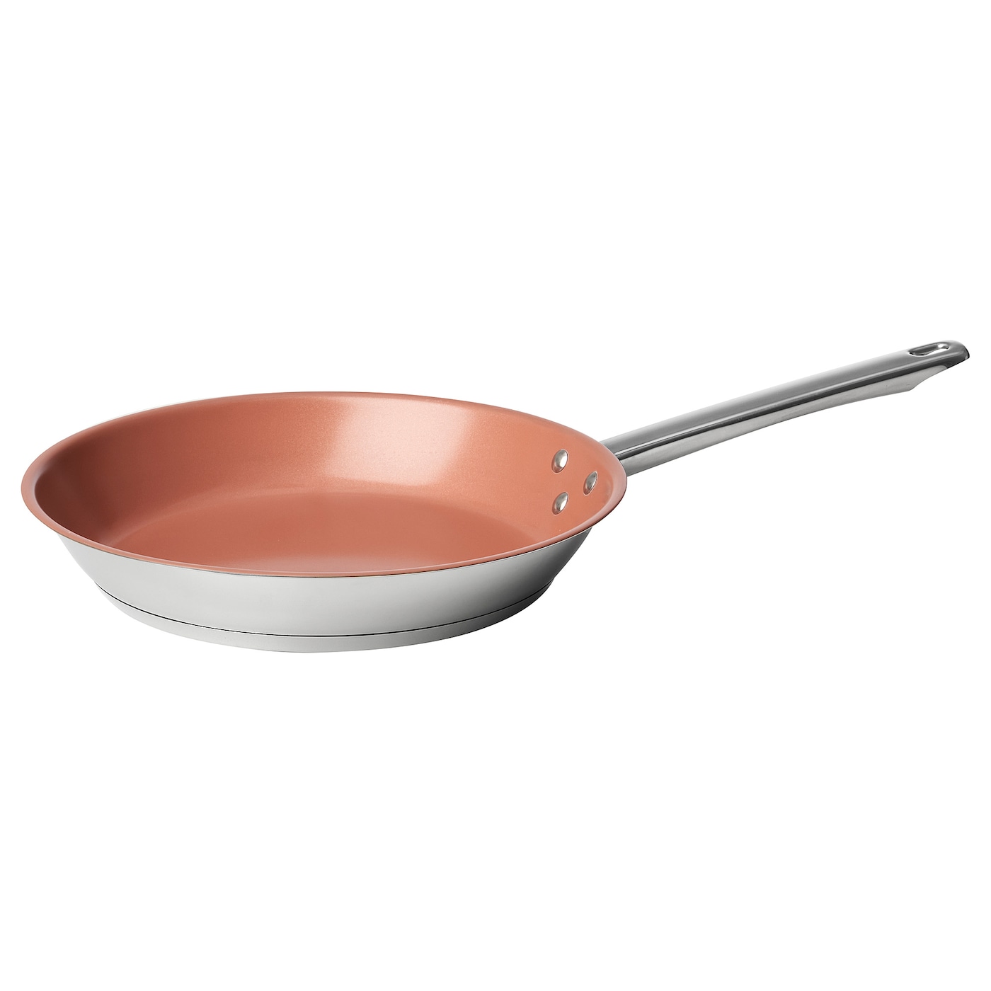 IKEA OUMBÄRLIG patelnia, powłoka zapobiegająca przywieraniu/stal nierdz kolor miedziany, 28 cm