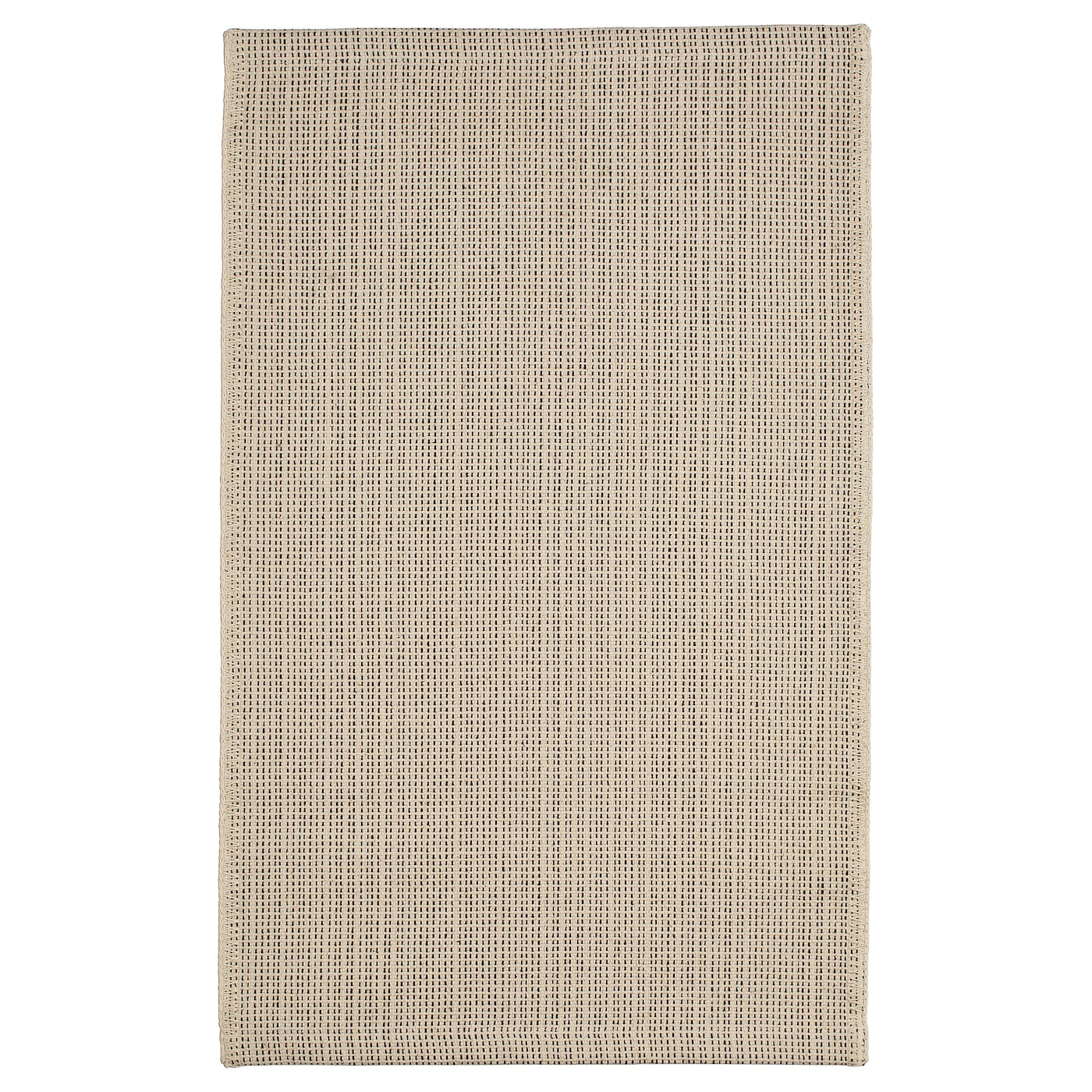 IKEA TIPHEDE dywan tkany na płasko, naturalny/czarny, 50x80 cm