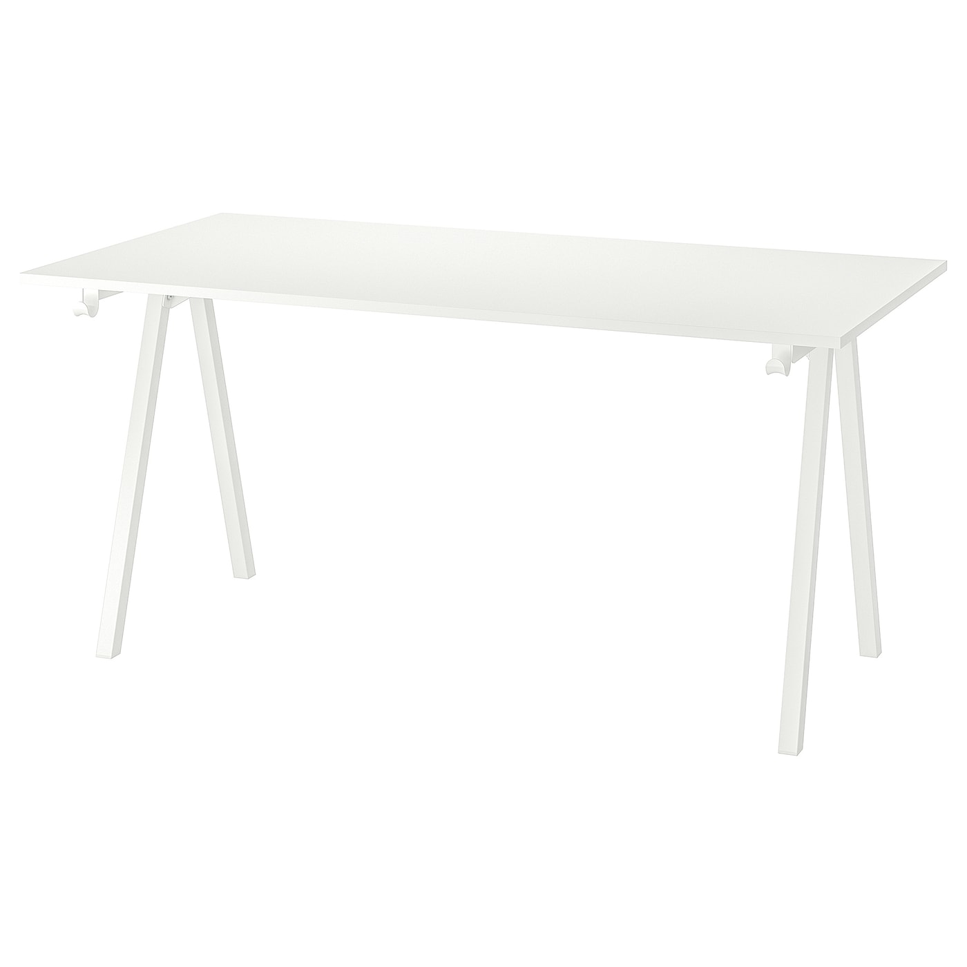 IKEA TROTTEN biurko, biały, 160x80 cm