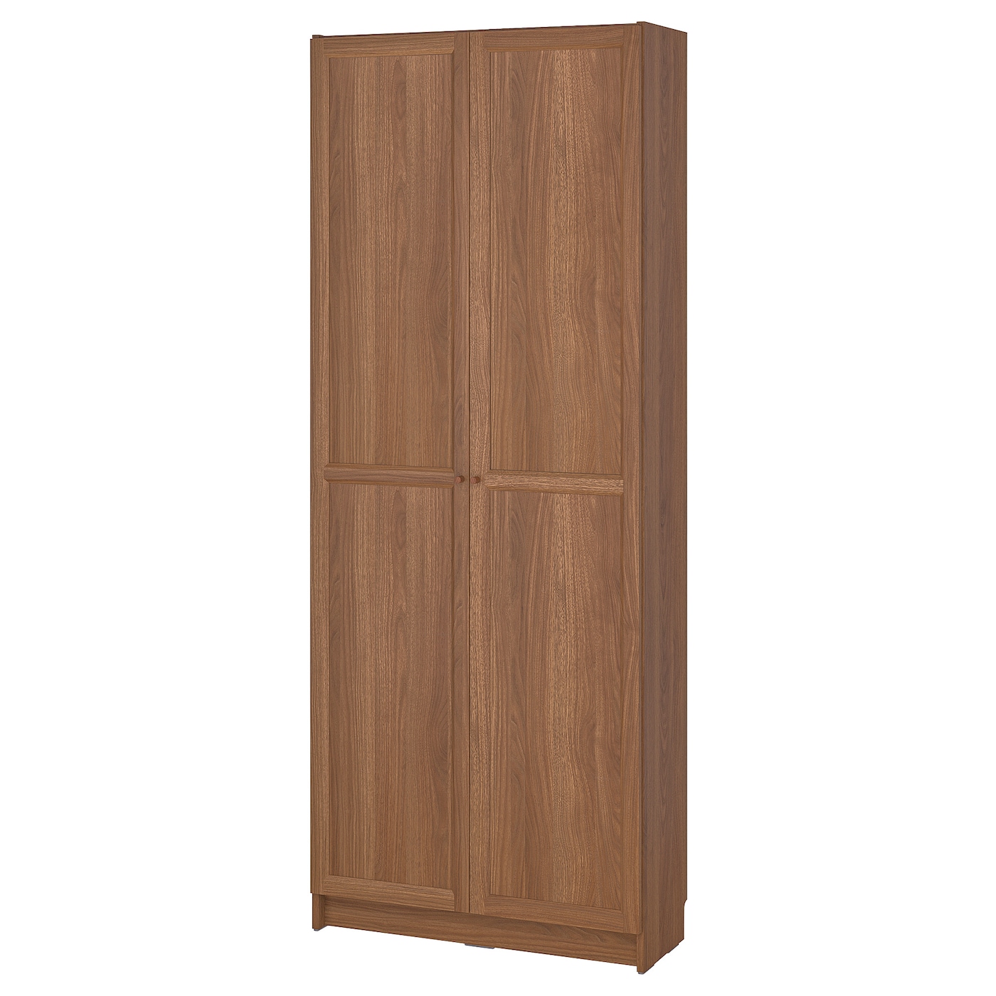 IKEA BILLY regał z drzwiami, brązowy orzech, 80x30x202 cm