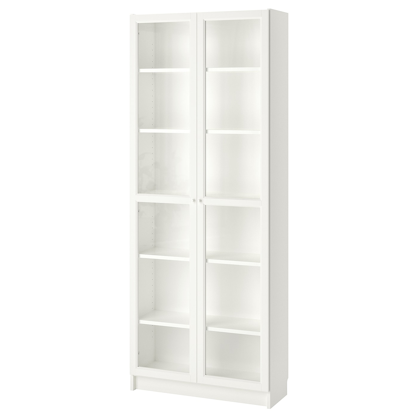 IKEA BILLY / OXBERG regał, biały, 80x30x202 cm