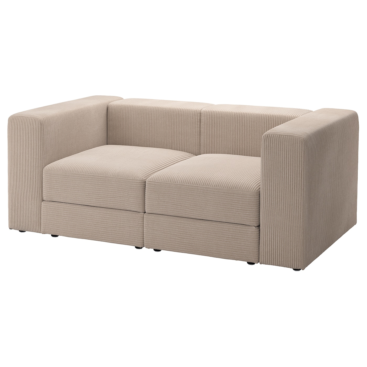 IKEA JÄTTEBO Sofa modułowa, 2-osobowa, Samsala szarobeżowy, Głębokość: 95 cm