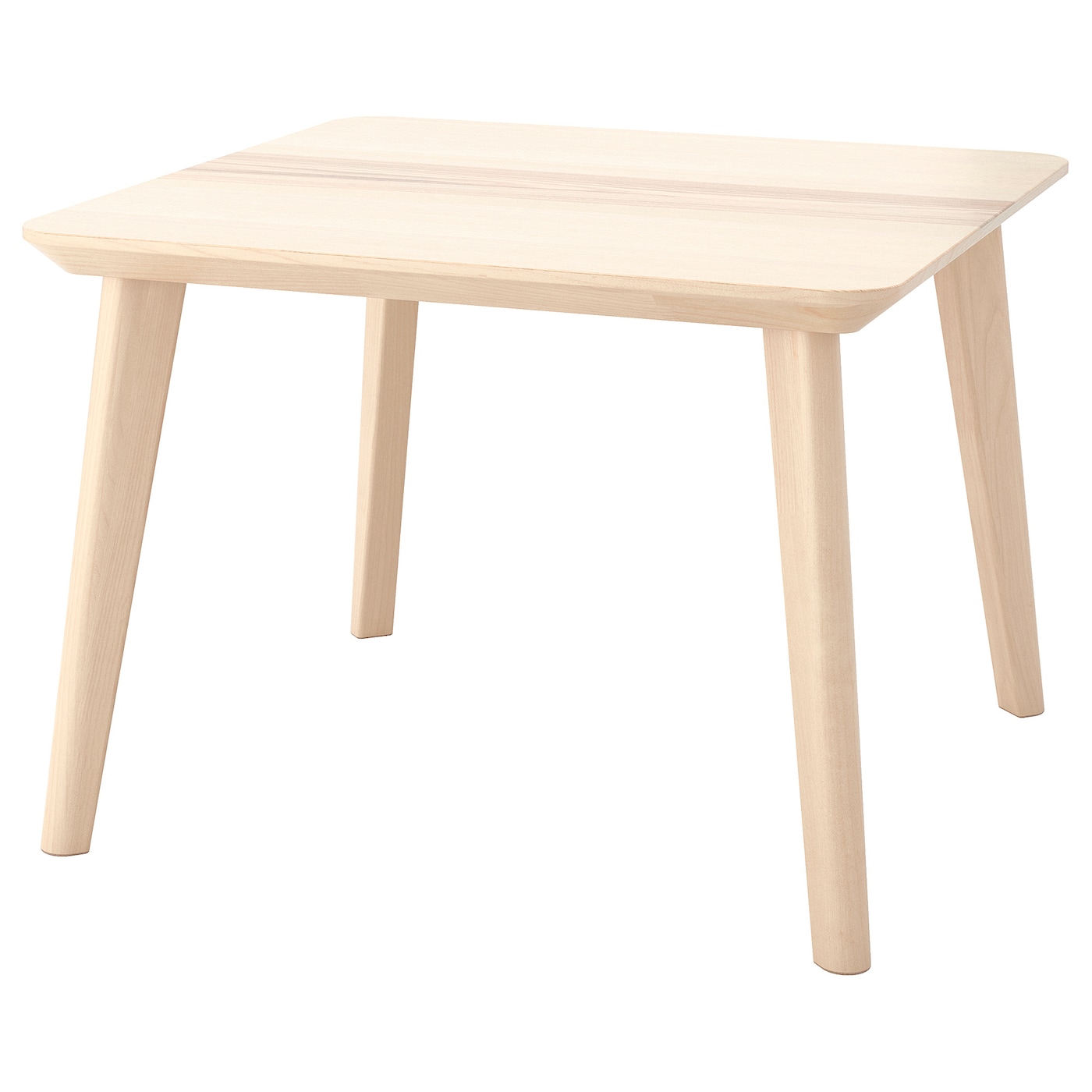 IKEA LISABO stolik kawowy, okleina jesionowa, 70x70 cm