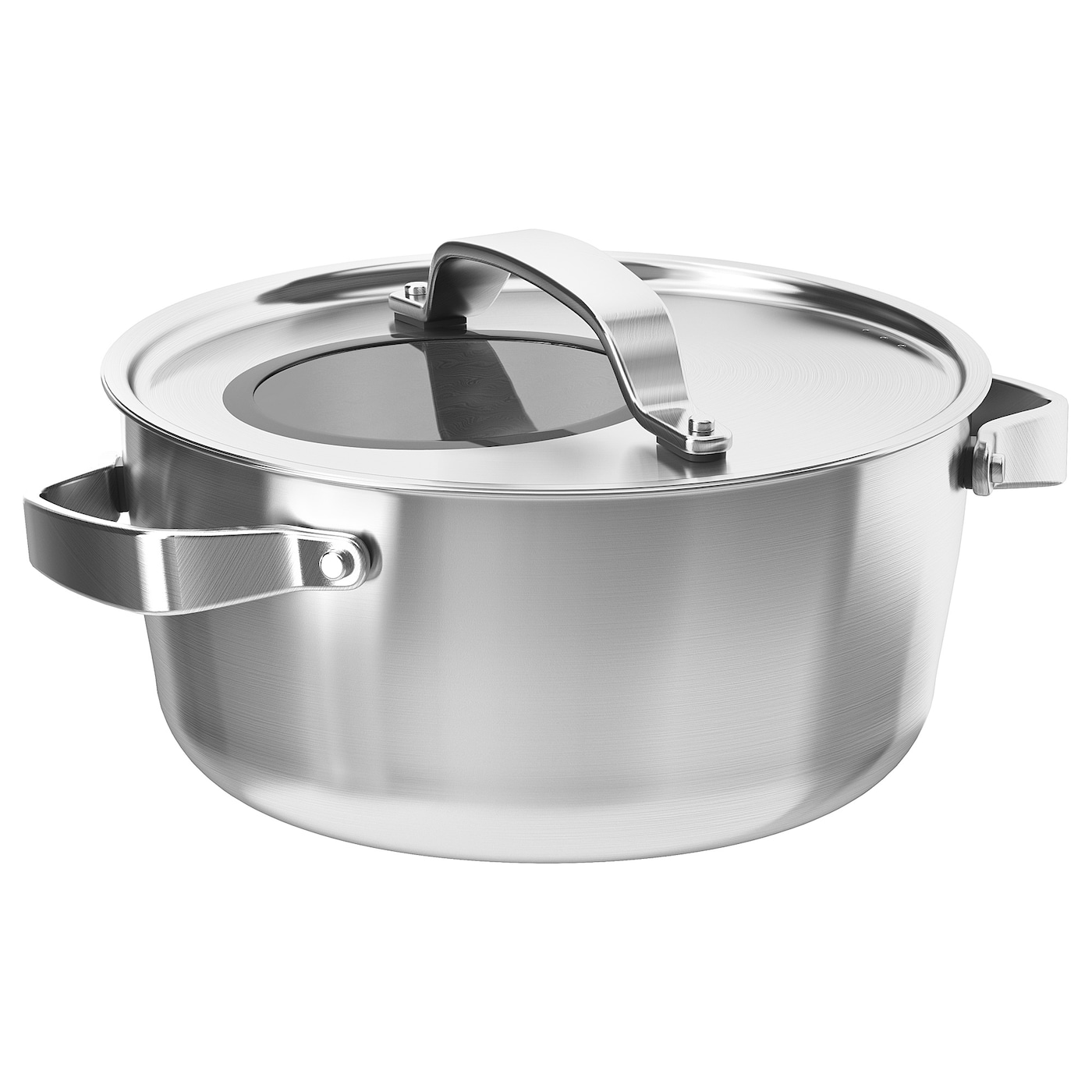 IKEA SENSUELL garnek z pokrywką, stal nierdz/szary, 4 l