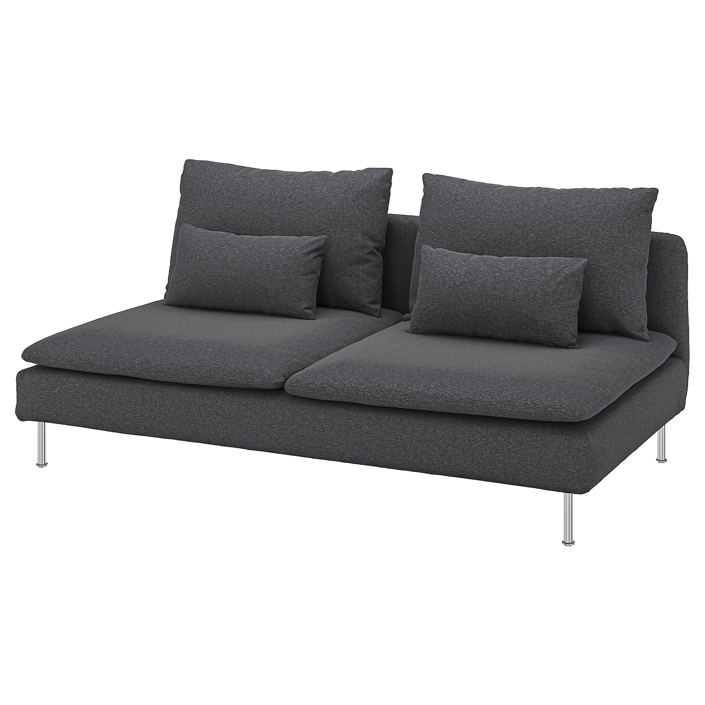 IKEA SÖDERHAMN sekcja 3-osobowa, Gunnared średnioszary, Szerokość: 186 cm
