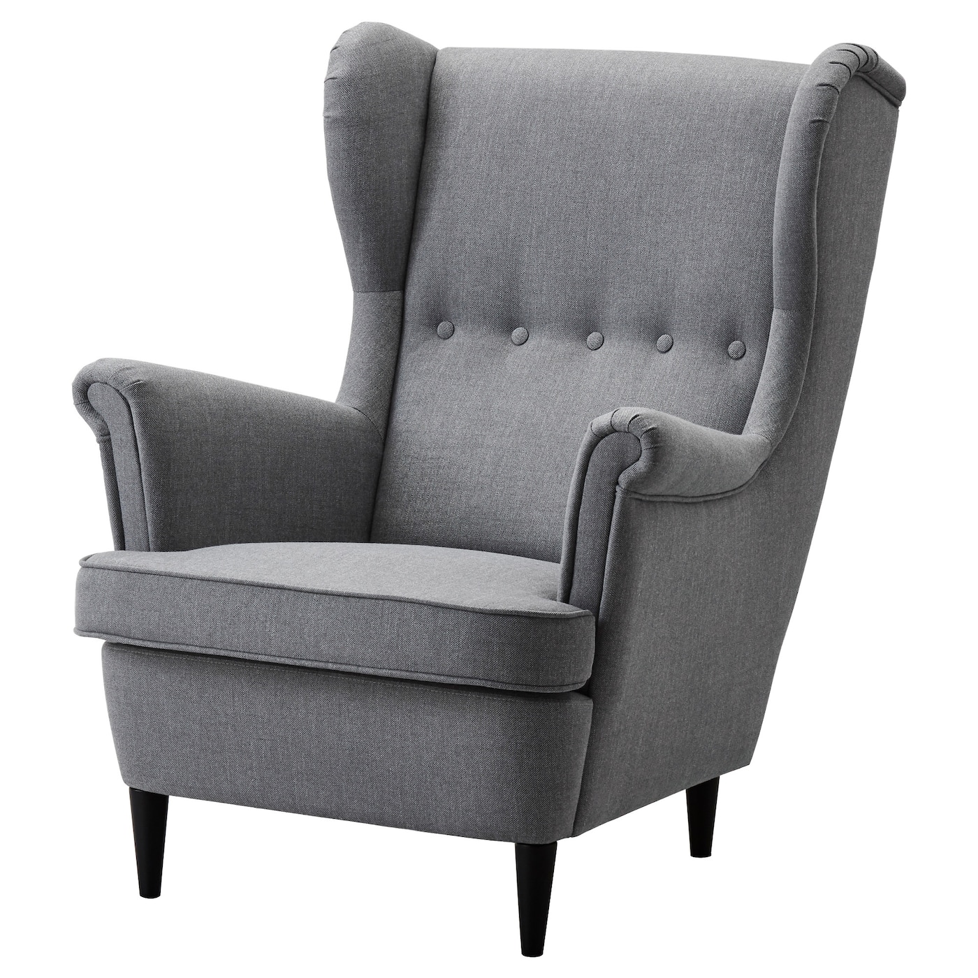 IKEA STRANDMON fotel uszak, Nordvalla ciemnoszary, Szerokość: 82 cm