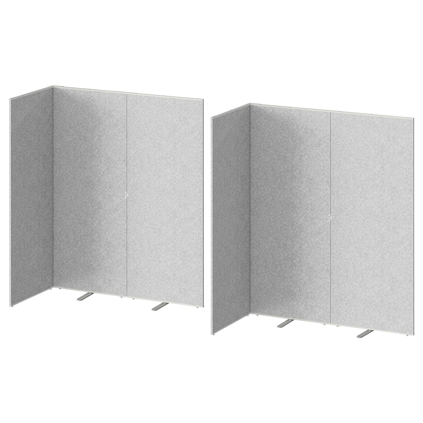 IKEA SIDORNA ścianka działowa, szary, 324x160x195 cm