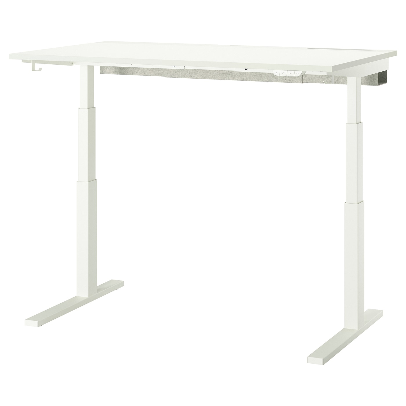 IKEA MITTZON biurko z regulacją wysokości, elektryczny biały, 140x80 cm