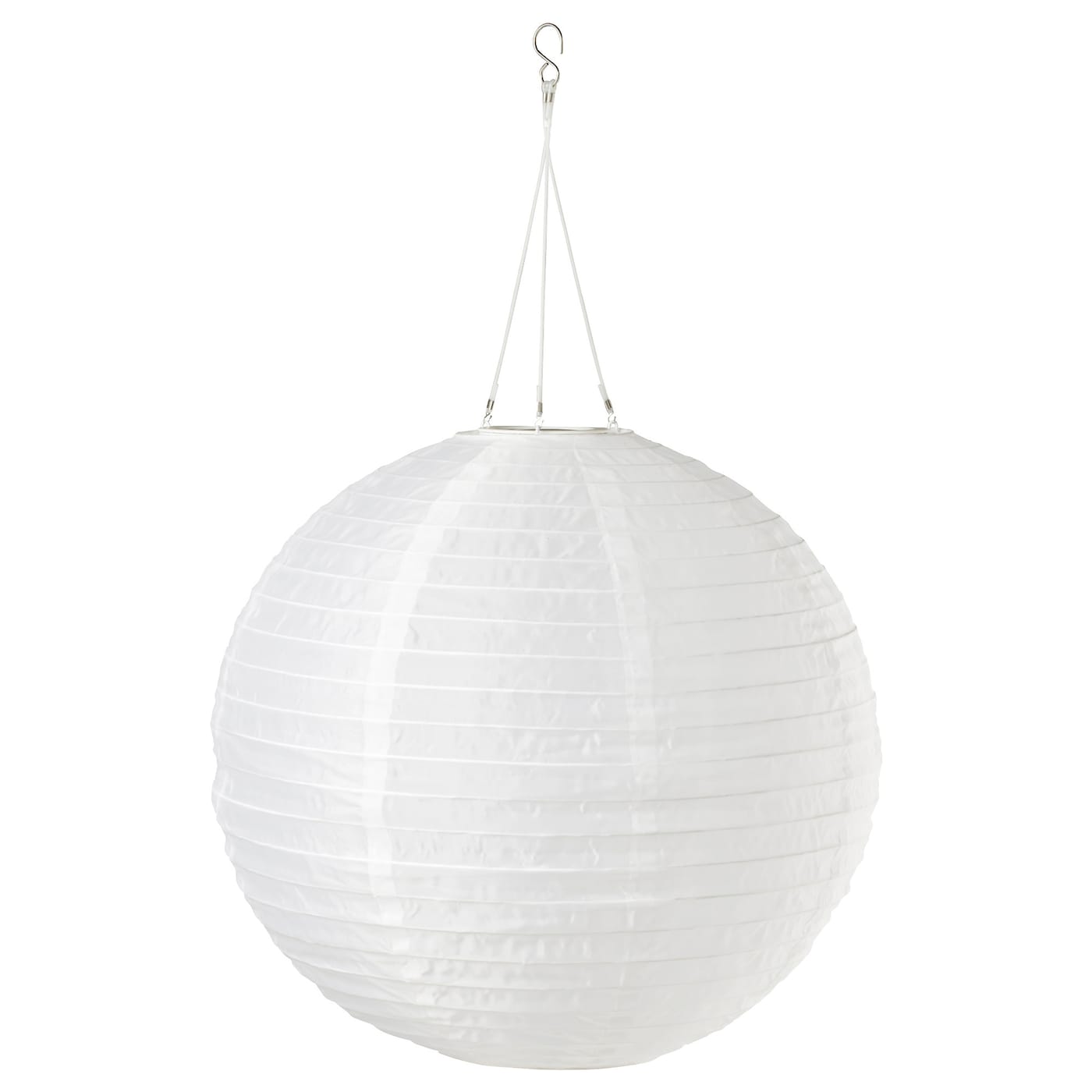 IKEA SOLVINDEN lampa wisząca na energię słon. LED, zewnętrzne/kula biały, 45 cm