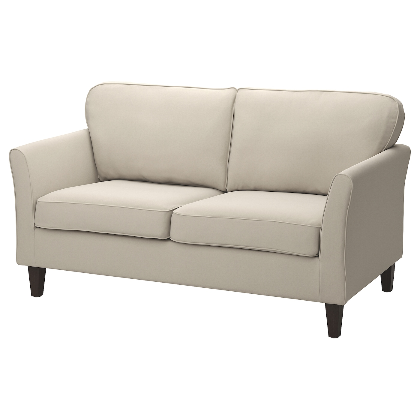 IKEA EKHOLMA sofa 2-osobowa, Hakebo beżowy, Głębokość: 85 cm