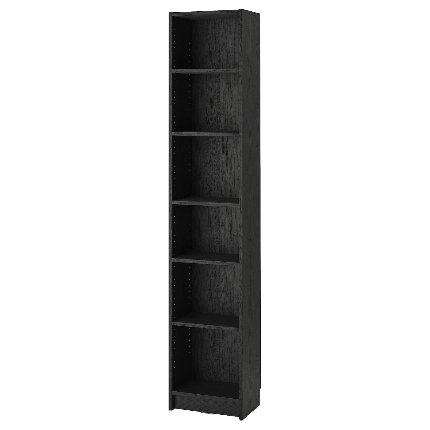 IKEA BILLY regał, czarny imit. dębu, 40x28x202 cm