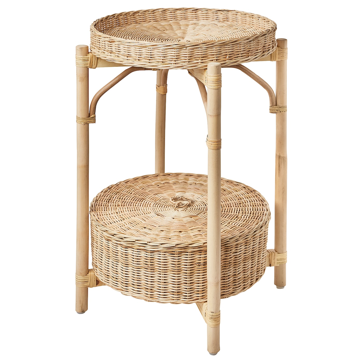 IKEA TOLKNING Stolik nocny, wykonano ręcznie, 52 cm