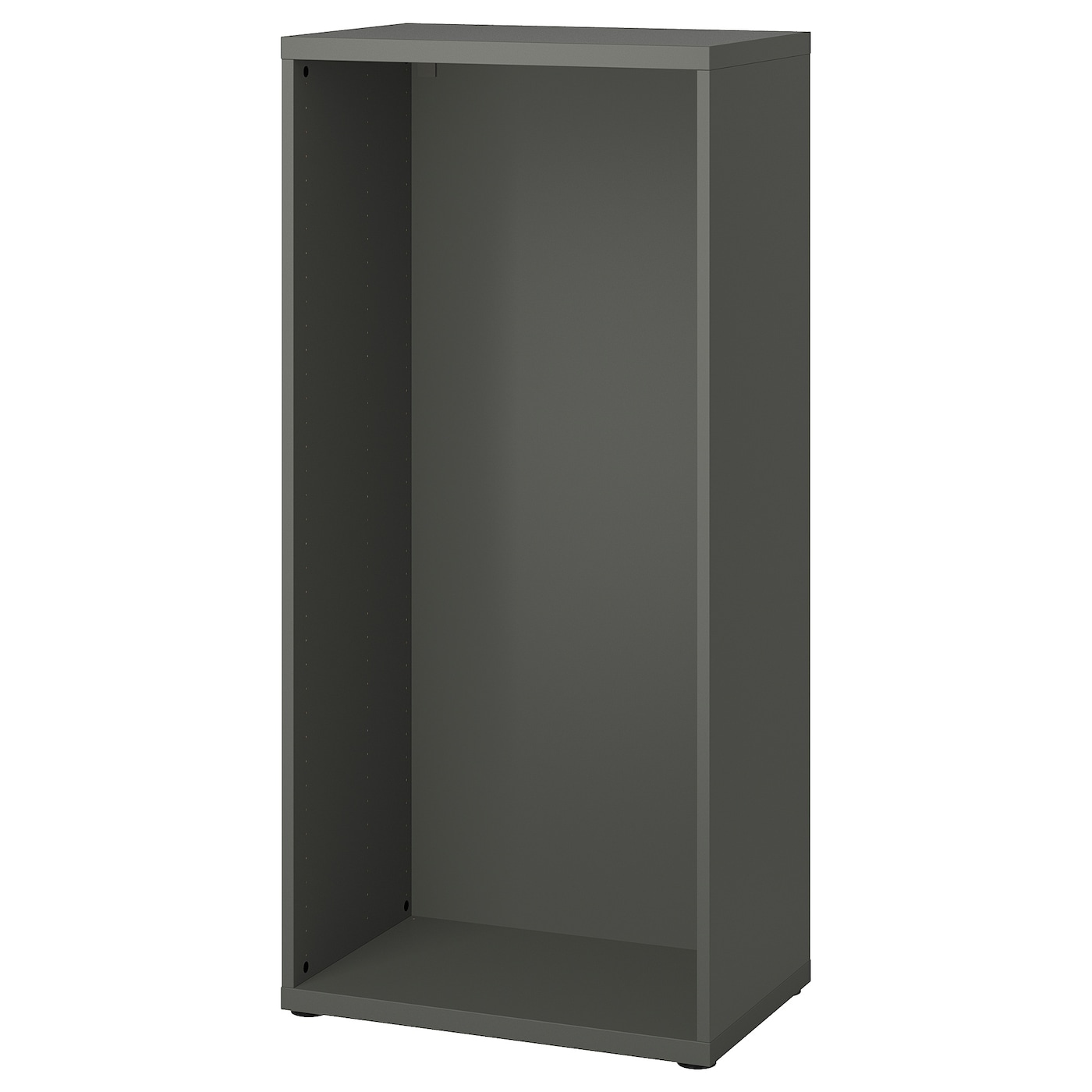IKEA BESTÅ obudowa, ciemnoszary, 60x40x128 cm
